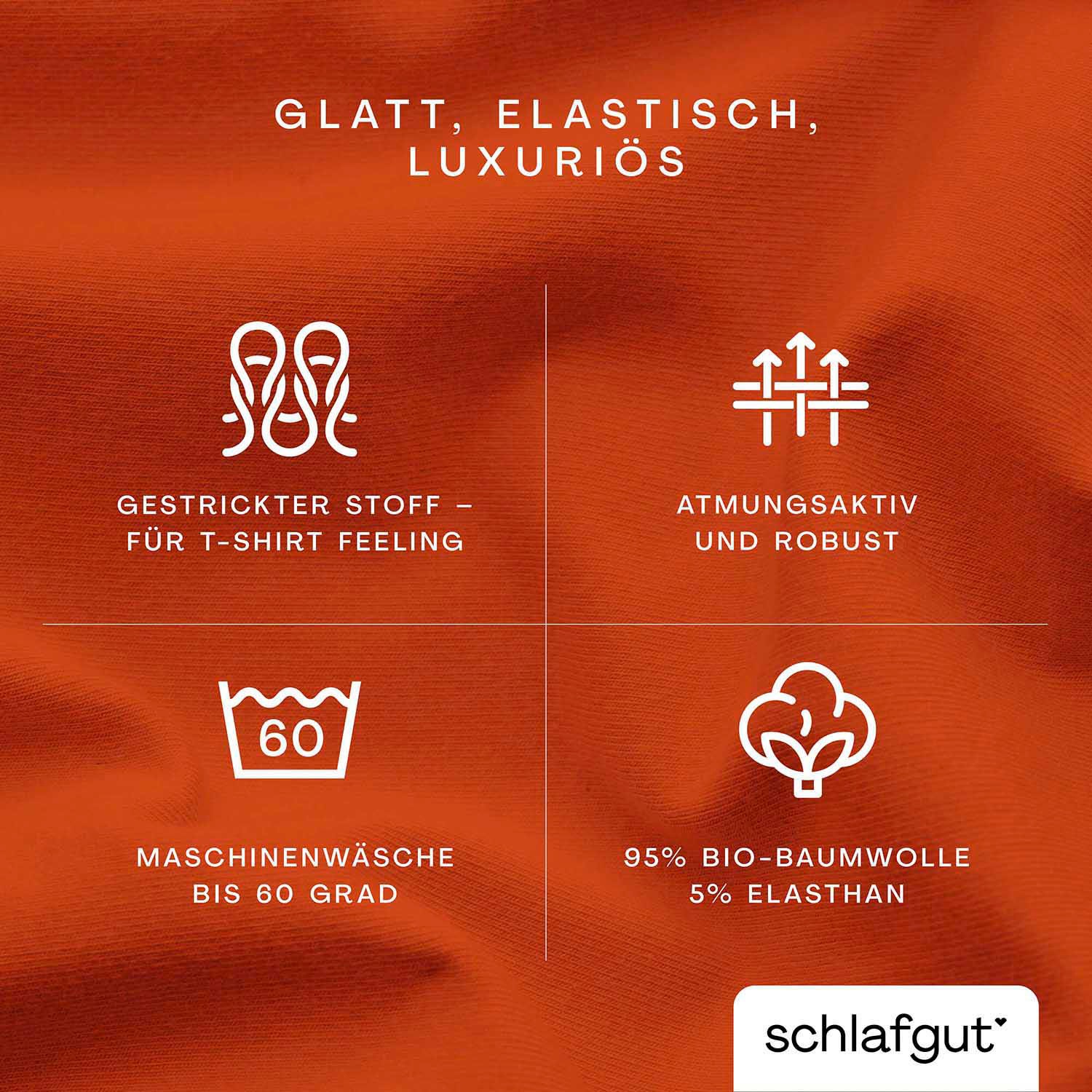 Schlafgut Spannbettlaken »Premium«, Zero Waste Verpackung, PREMIUM Qualität