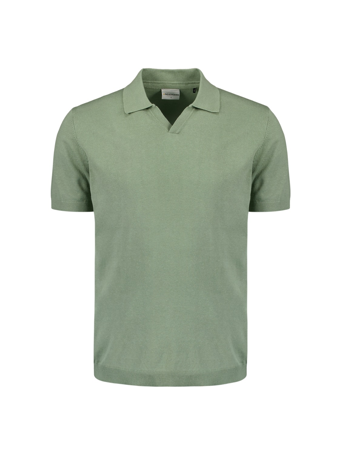 NO EXCESS T-Shirt »No Excess Poloshirt mit kurzen Ärmeln«
