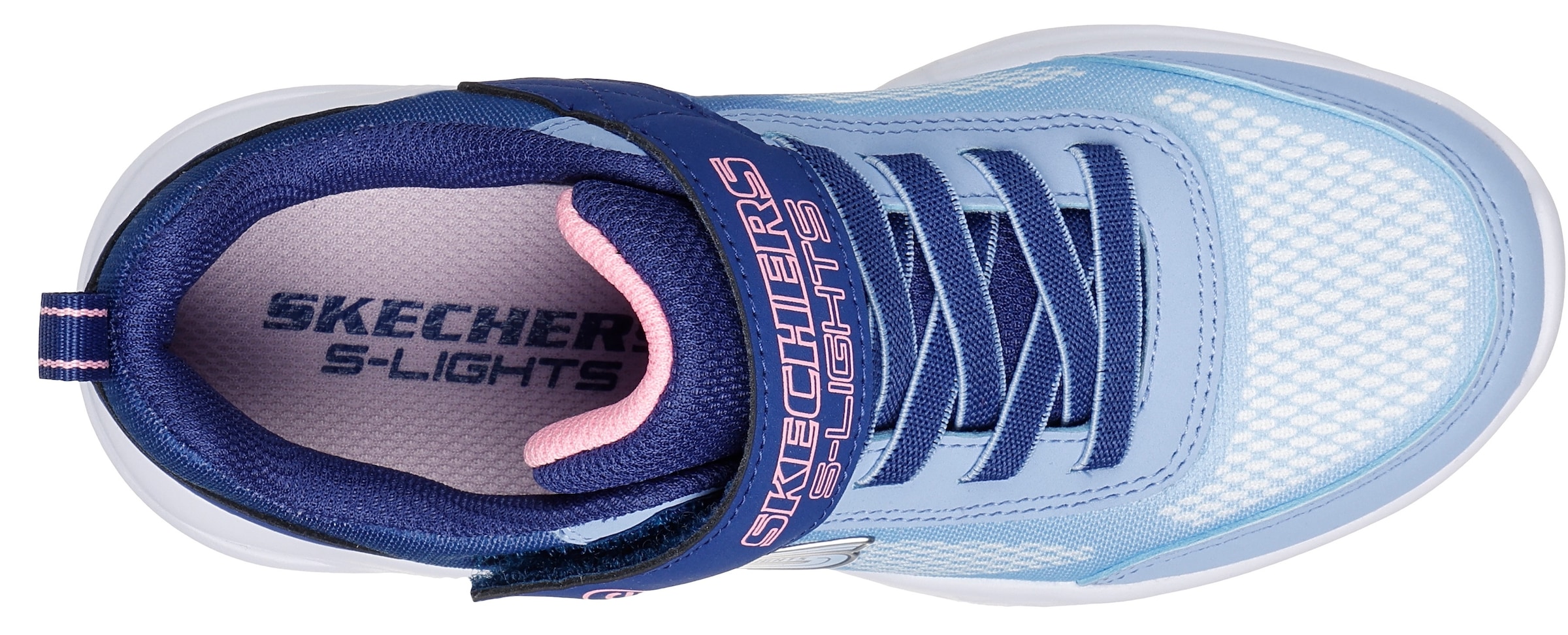 Skechers Kids Sneaker »SKECHERS SOLA GLOW«, Blinkschuh, LED Schuh, Klettschuh mit blinkdender Sohle