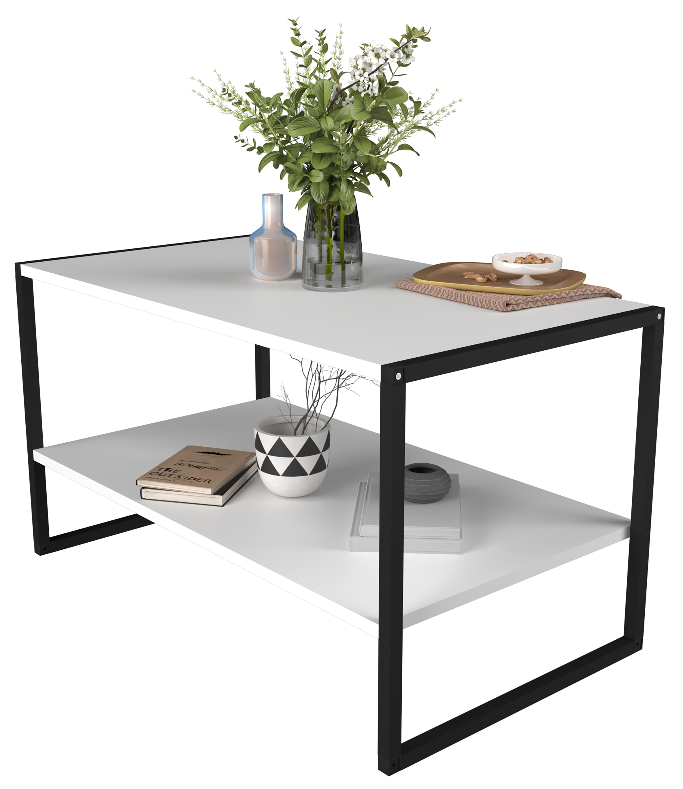 VCM Couchtisch "Industrie Styl Sofatisch Couchtisch Insasi L" 1 Stk. tlg.