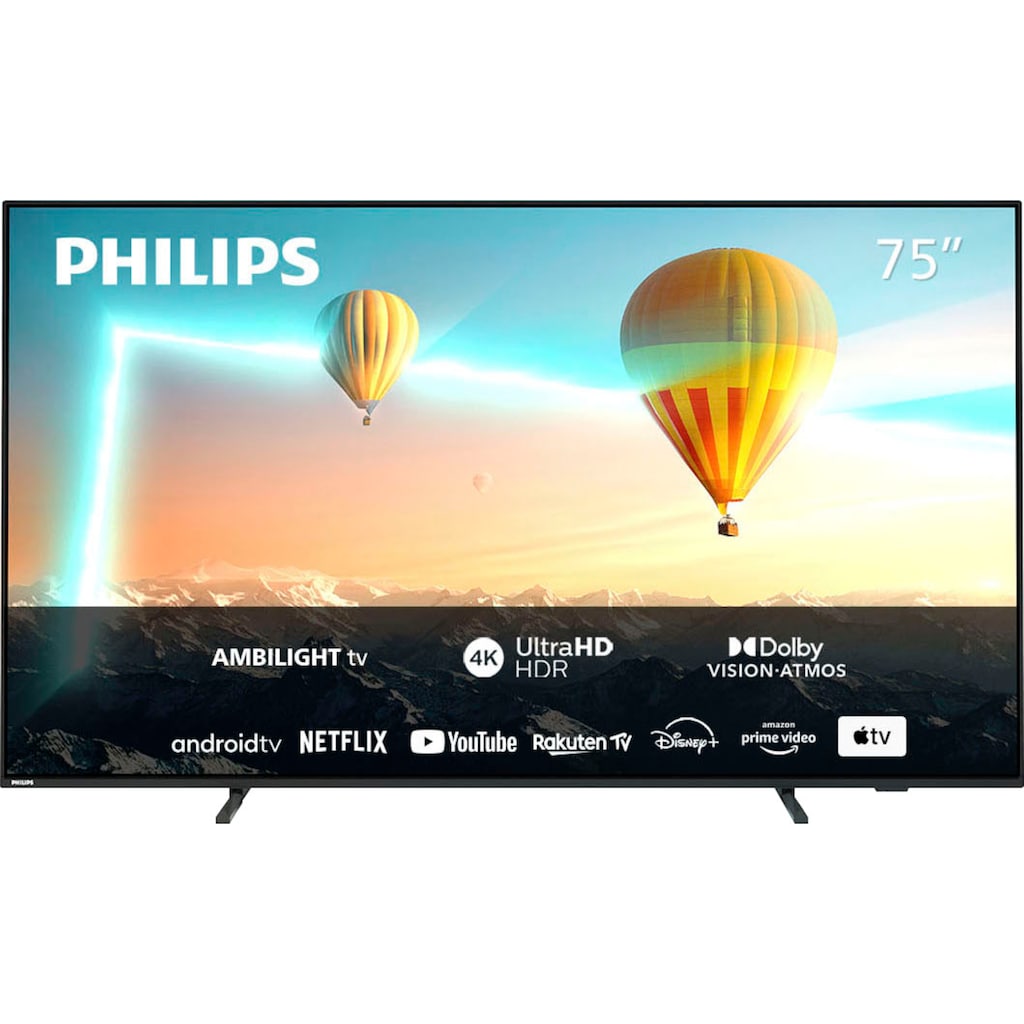 Philips LED-Fernseher »75PUS8007/12«, 189 cm/75 Zoll, 4K Ultra HD, Android TV-Smart-TV