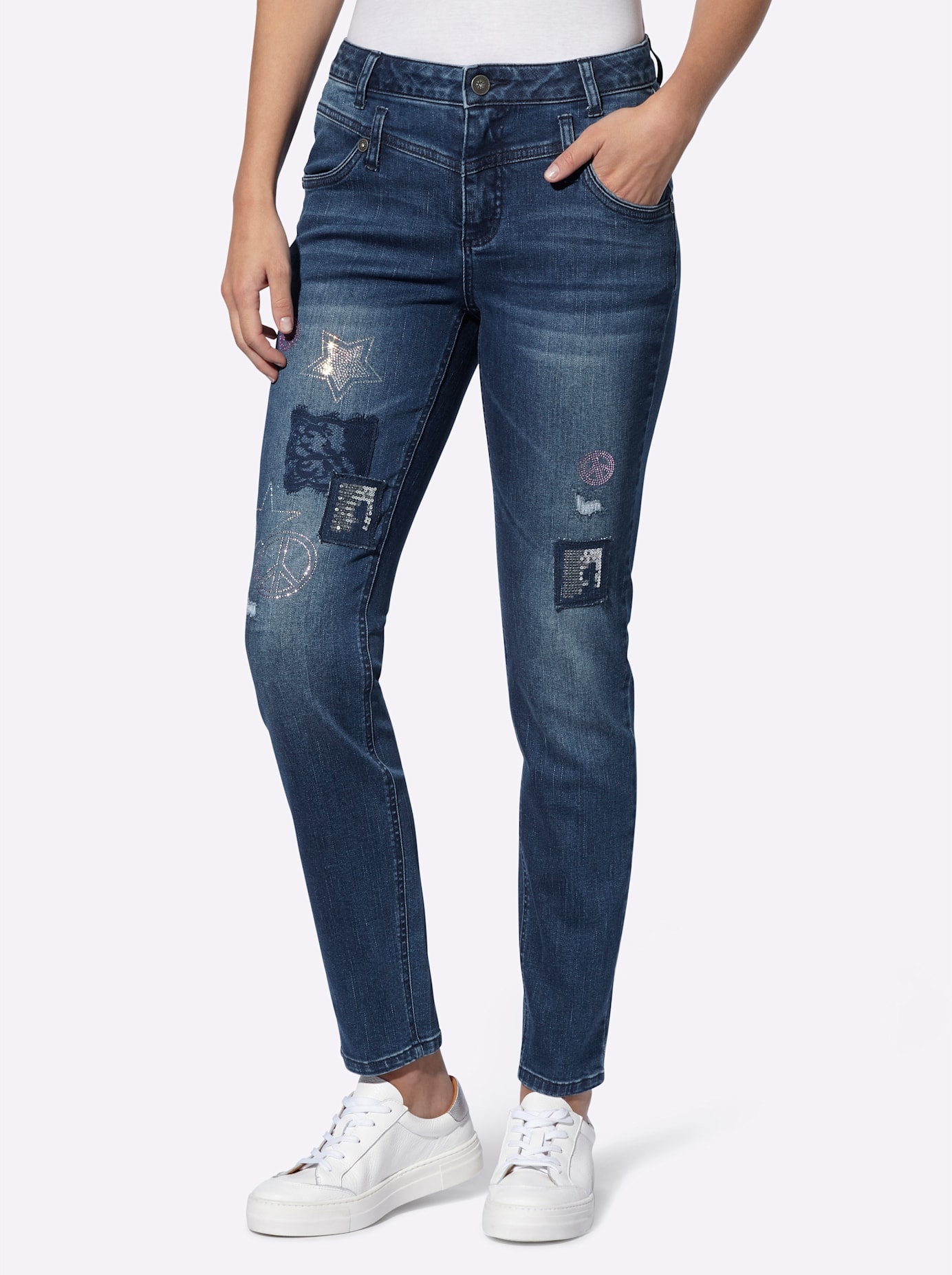 heine Bequeme Jeans 1 Stk. tlg. günstig online kaufen