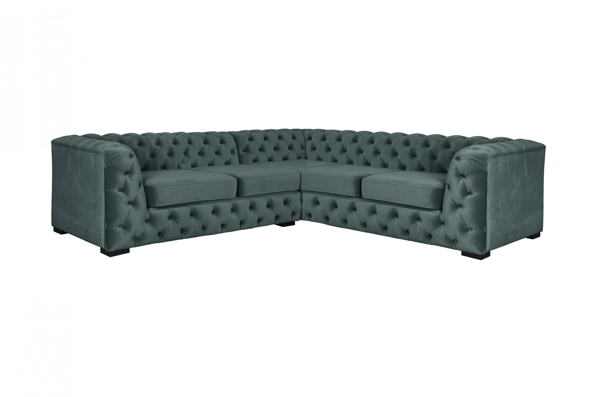 Guido Maria Kretschmer Home&Living Chesterfield-Sofa "KALINA L-Form", hochwertige Chesterfield-Ausführung, sehr hochwert