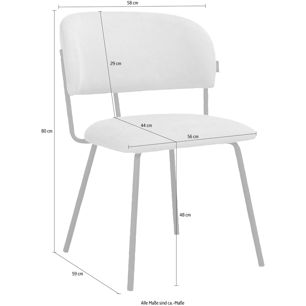 INOSIGN Esszimmerstuhl »Taous«, 2 St., Webstoff