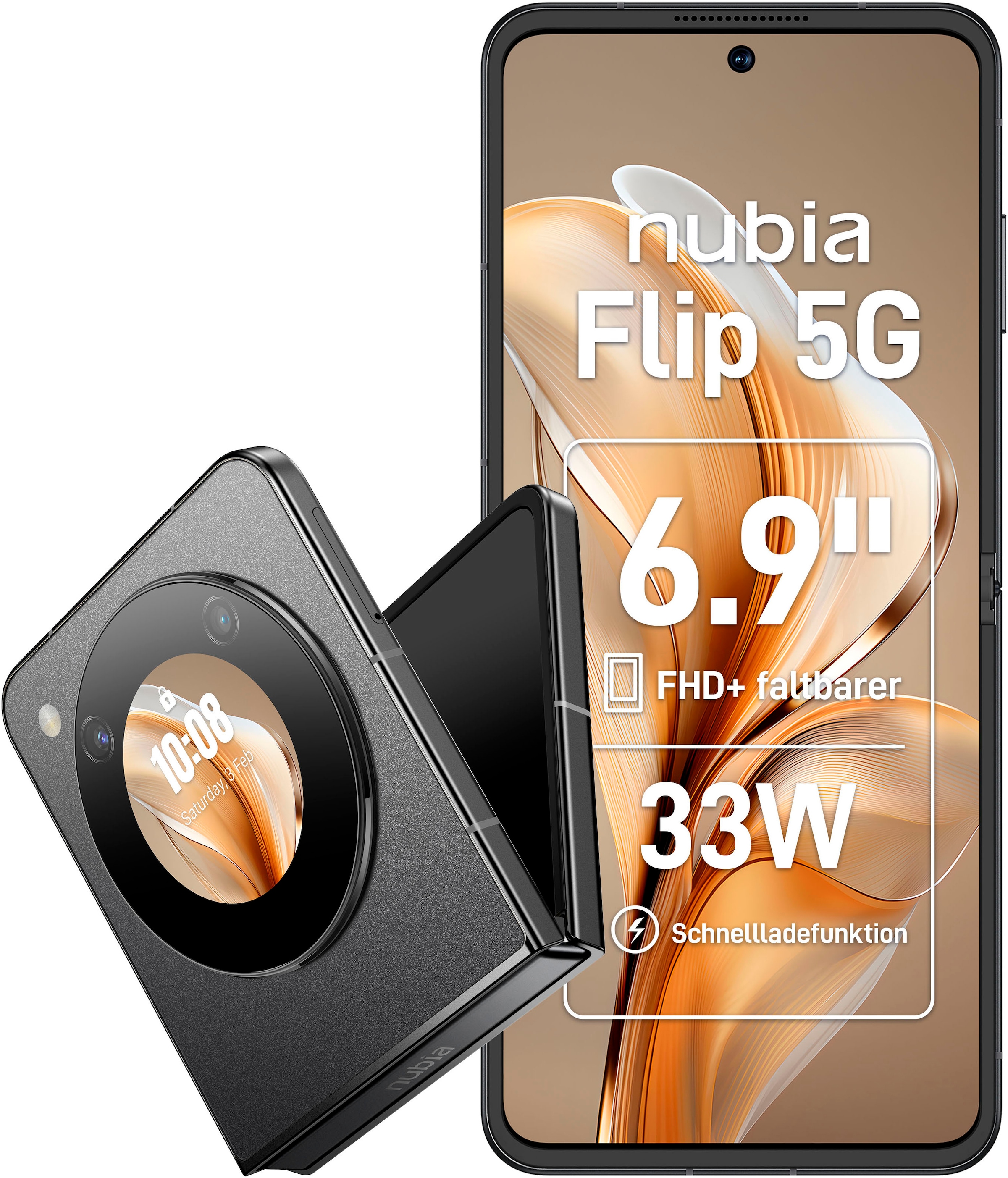 Nubia Smartphone »nubia Flip 5G«, black