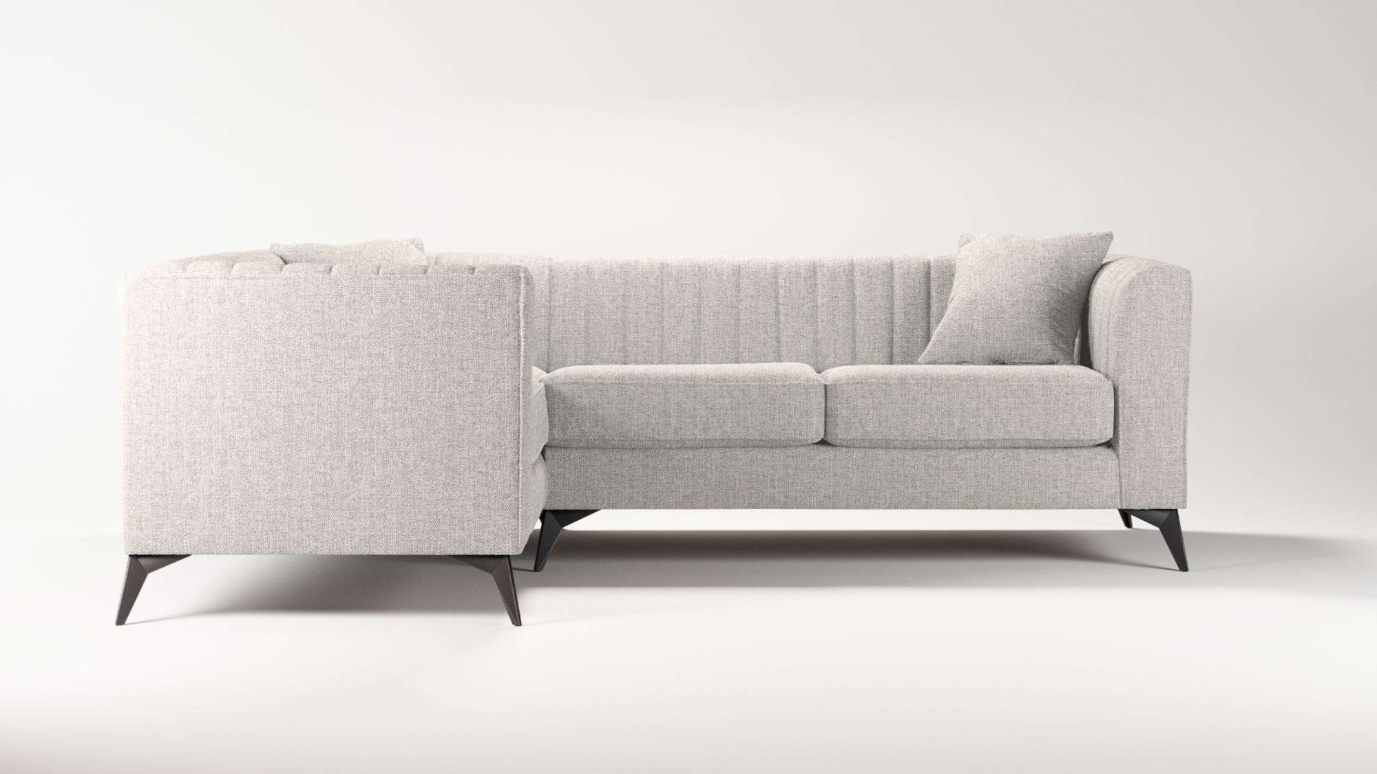 Places of Style Ecksofa "MATTHEW L-Form ideal für kleine Räume, Maße B/T/H: günstig online kaufen