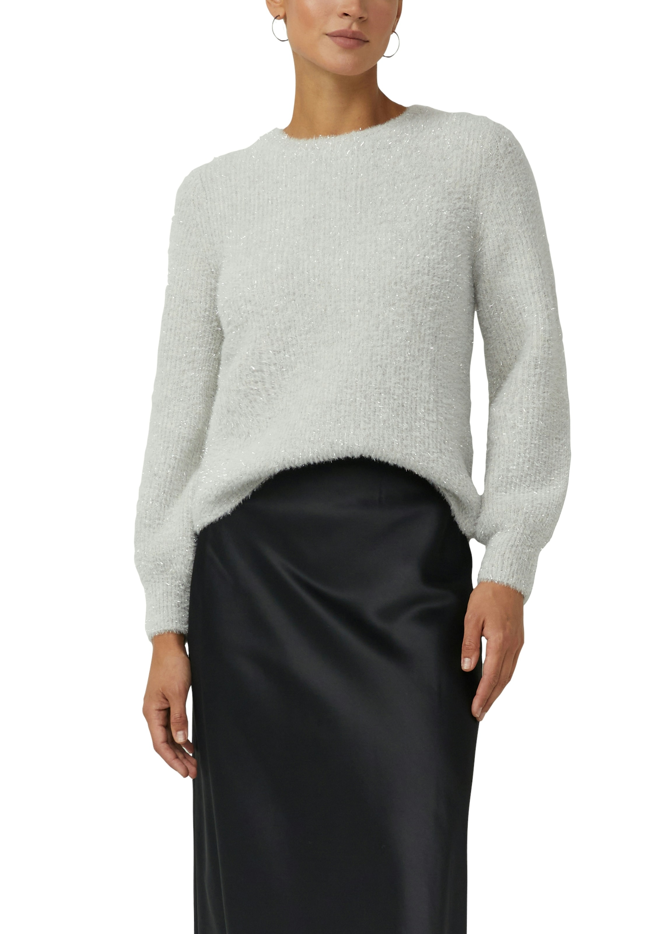 s.Oliver BLACK LABEL Strickpullover mit Rippbündchen