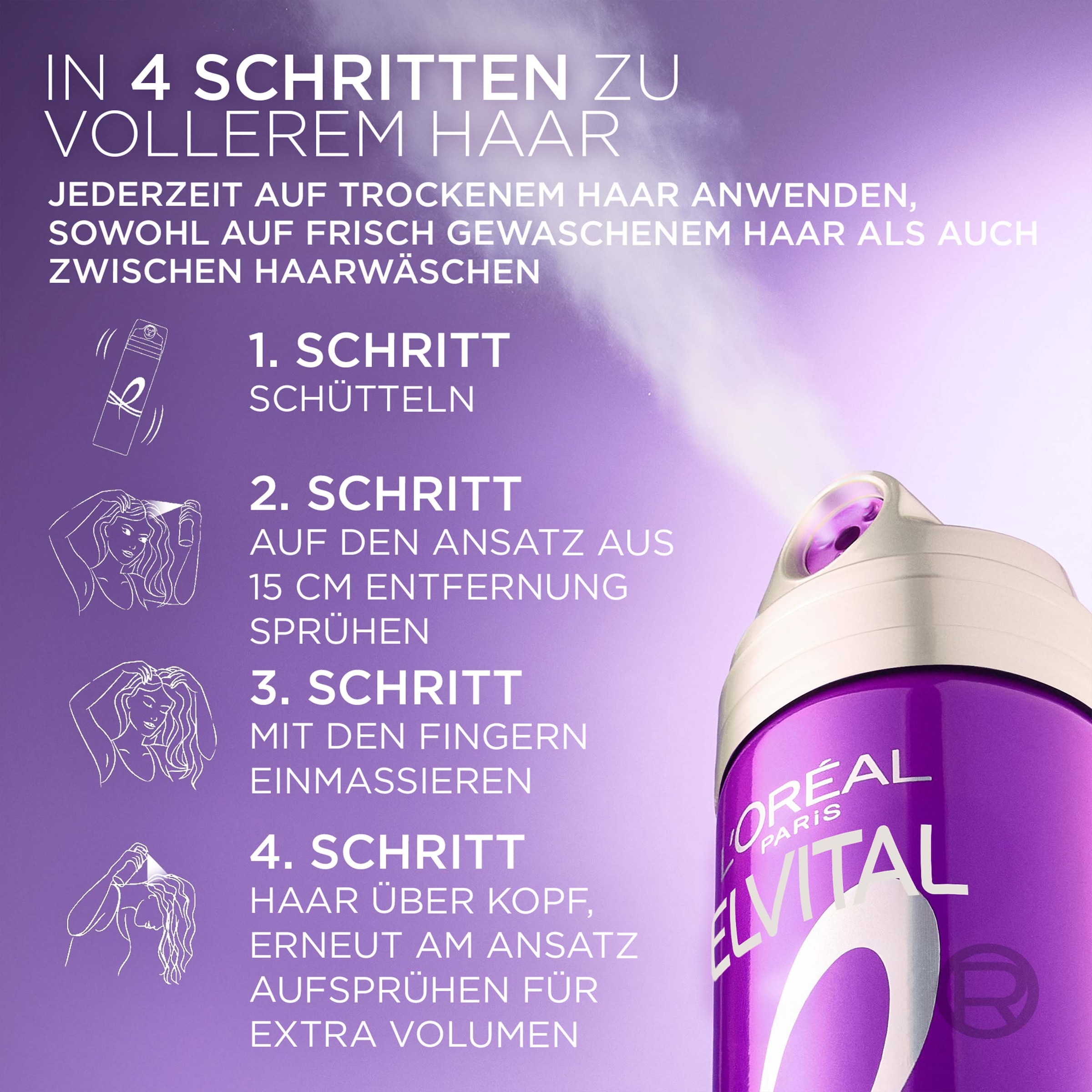L'ORÉAL PARIS Haarpflege-Spray »L'Oréal Paris Elvital Big Hair Day Volumen Spray«