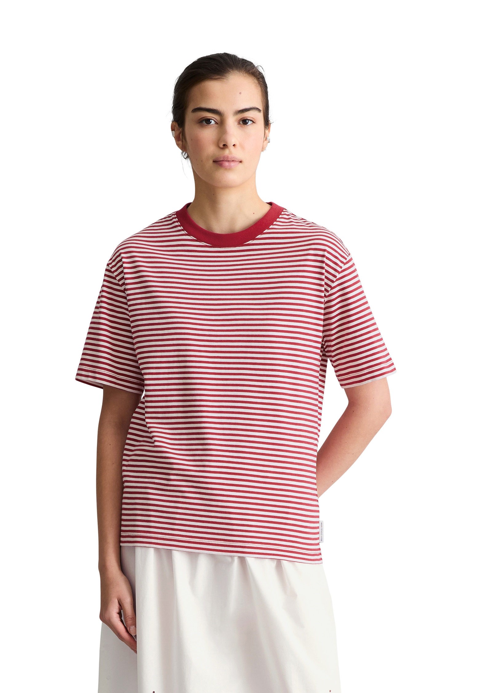 Marc OPolo DENIM T-Shirt Streifen-T-Shirt regular aus Organic Cotton günstig online kaufen