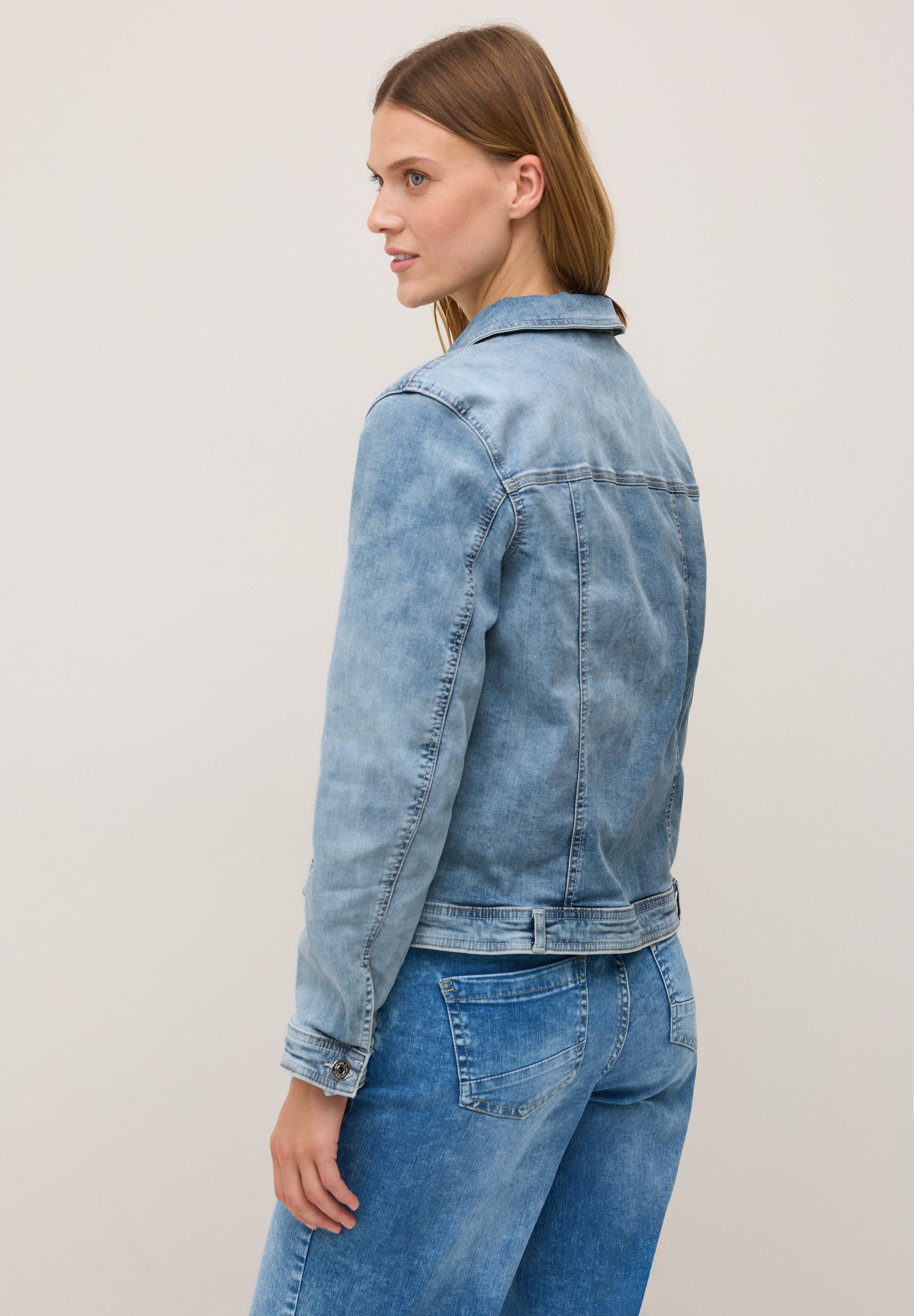 Cecil Jeansjacke, ohne Kapuze, aus Baumwolle mit Stretchanteil
