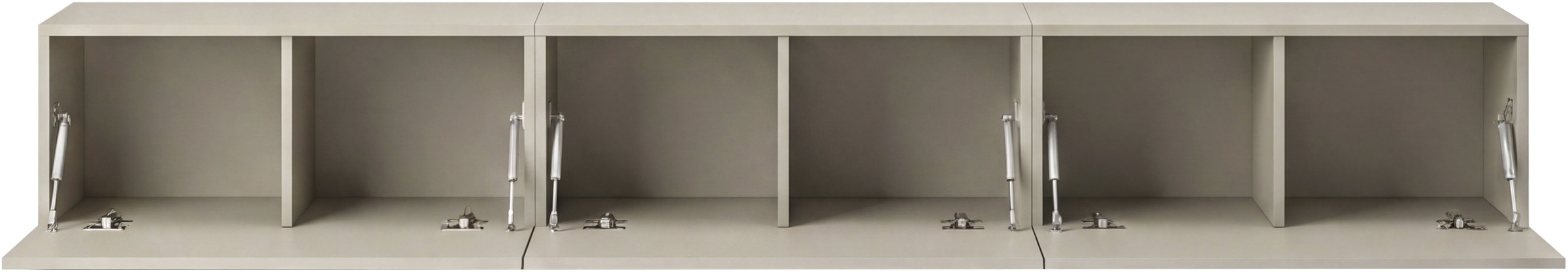 OTTO home Lowboard »SPIAGGIA, 3-teiliges Set, Breite 270cm, stehend & hängend montierbar« TV-Möbel, TV-Schrank, TV-Lowboard, Mediaboard