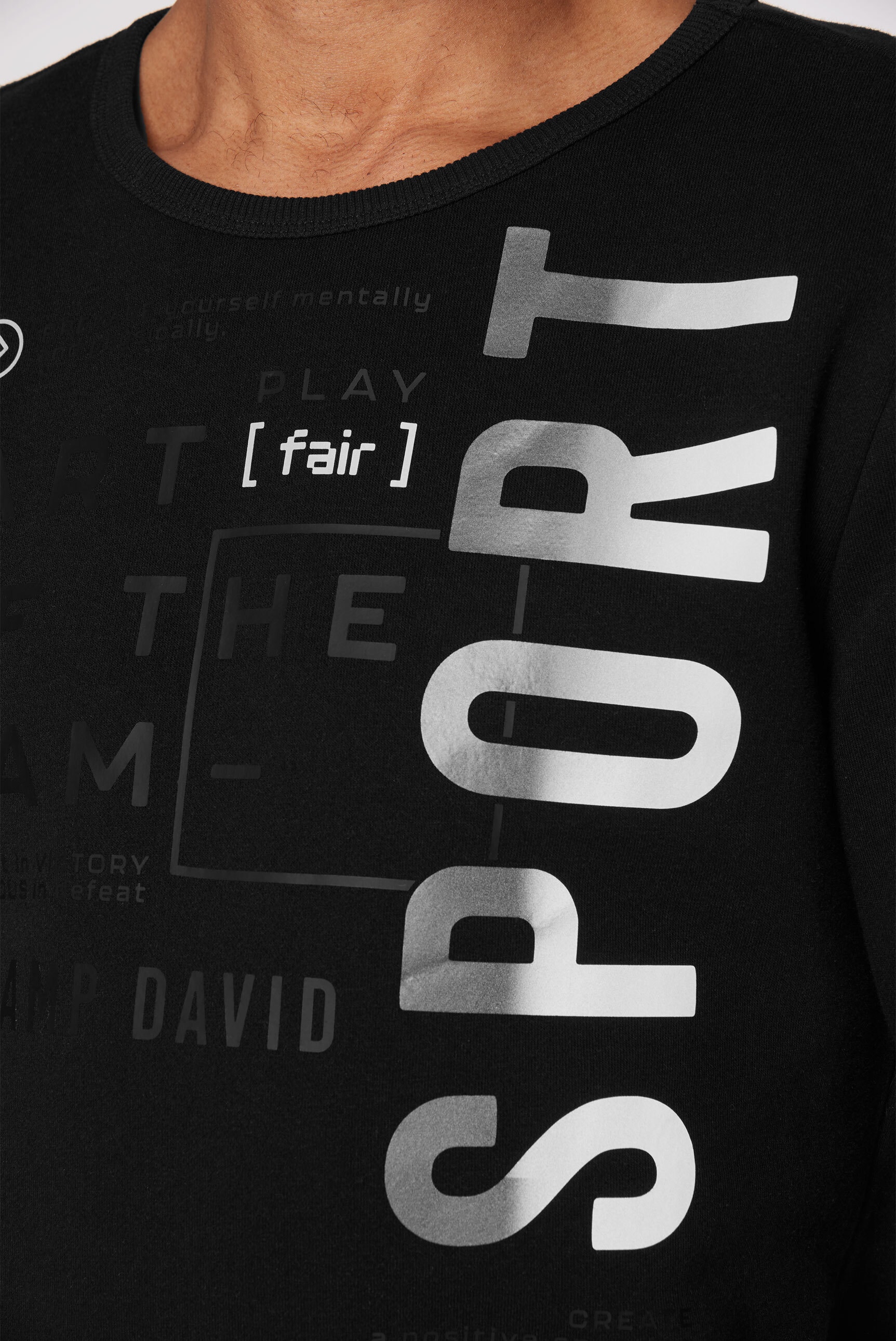 CAMP DAVID Sweater, mit reflektierenden Details