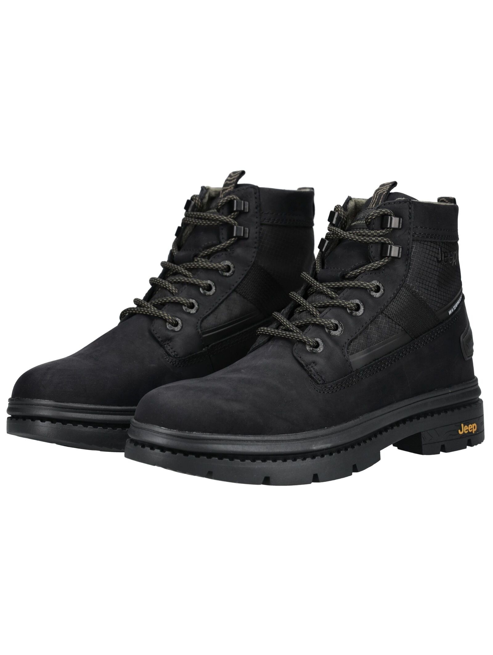 Jeep Schnürstiefelette »Jeep Stiefelette Leder/Textil«