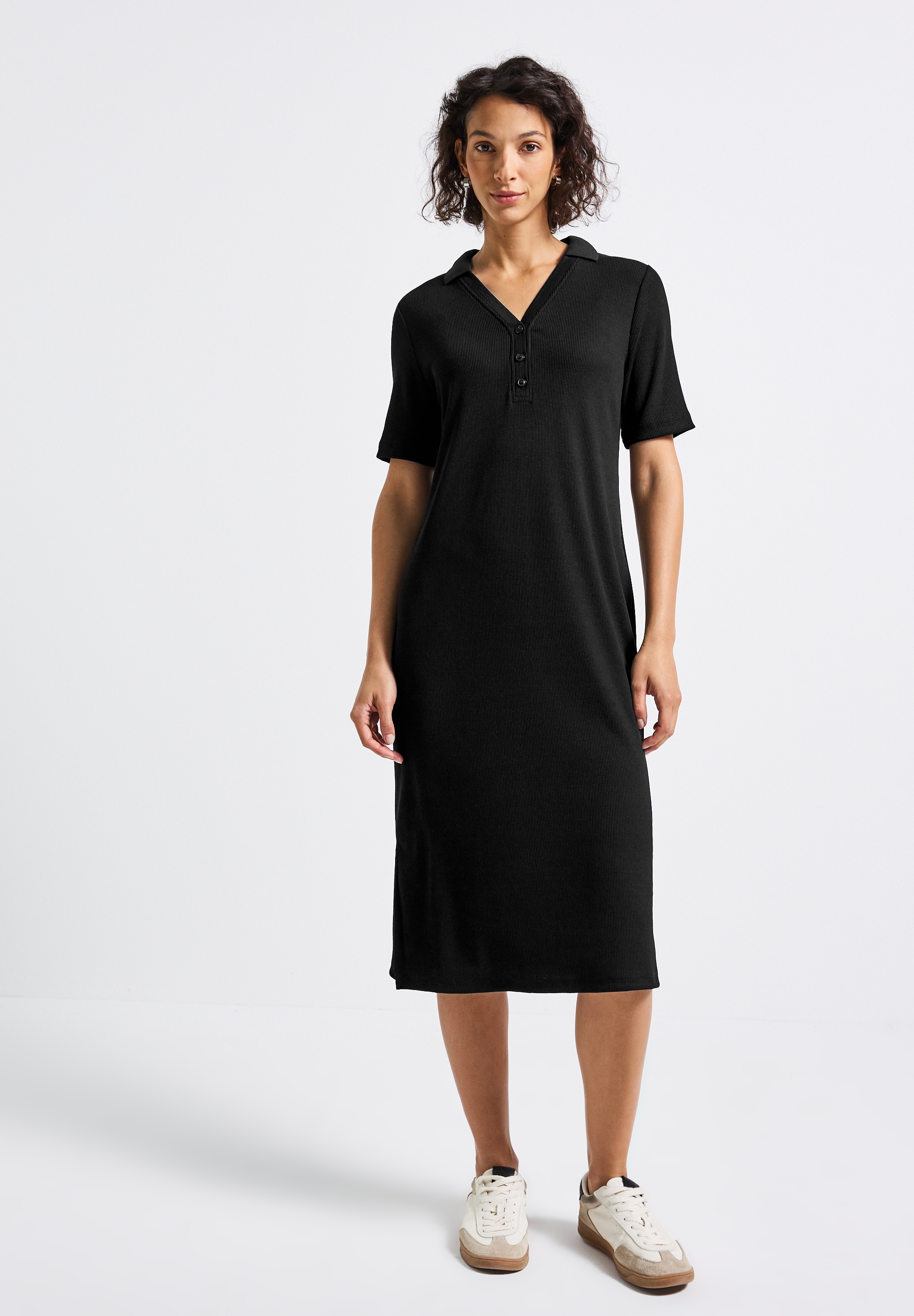 STREET ONE Midikleid, in Unifarbe günstig online kaufen