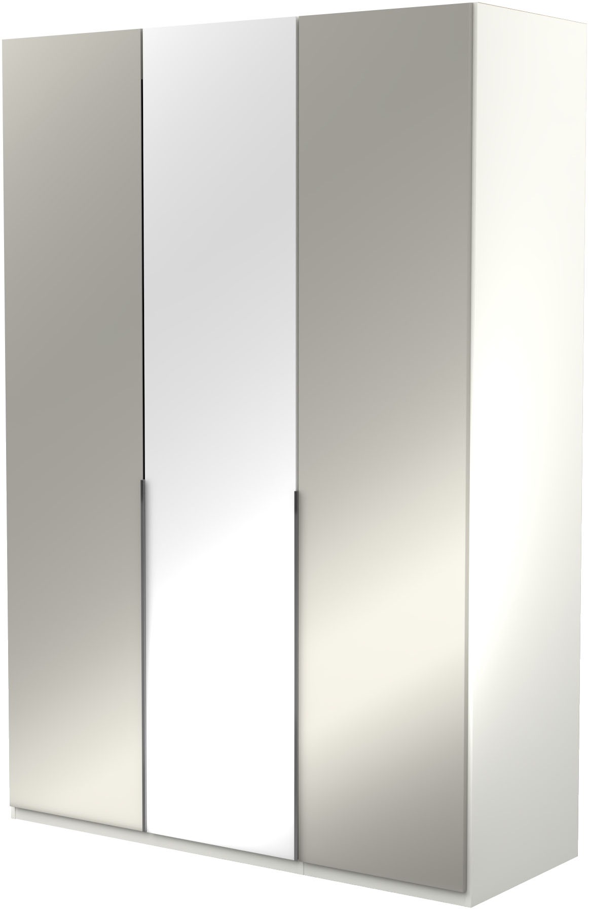Musterring Kleiderschrank "San Diego, Kleiderschrank, Schrank, Garderobe, mit Glastüren" 1 Stk. tlg. 3-türig (gedämpft), 4 Böden, 2 Kleiderstangen, Chromgriffe