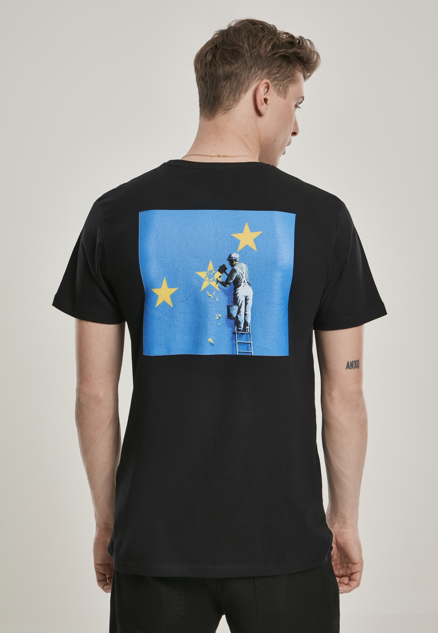 Thumbnail - Merchcode T-Shirt "Merchcode Herren Brandalised - Banksy´s Graffiti Europe Tee", (1 tlg.)