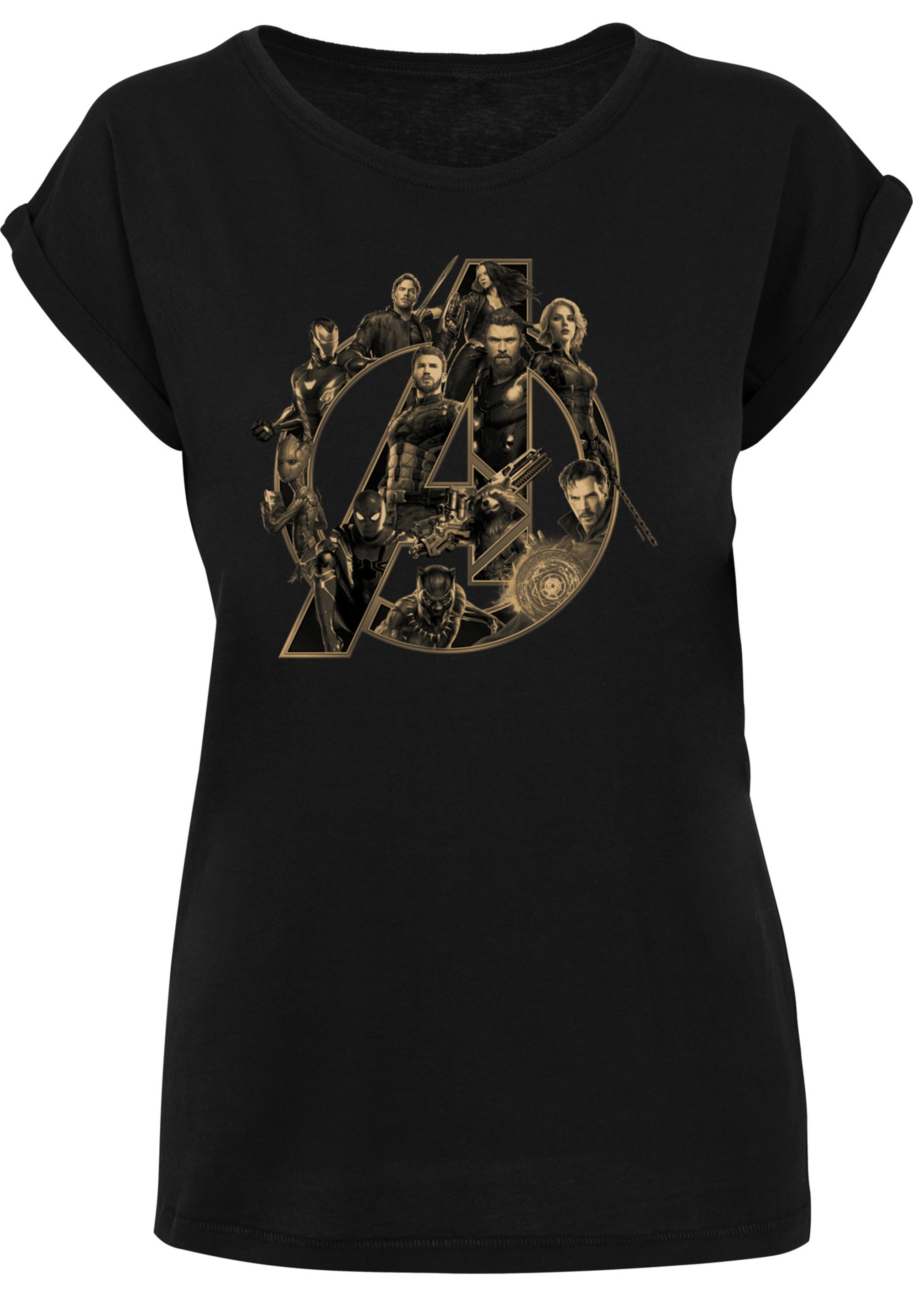 F4NT4STIC T-Shirt »Marvel Avengers Infinity War Marvel Logo«, Print