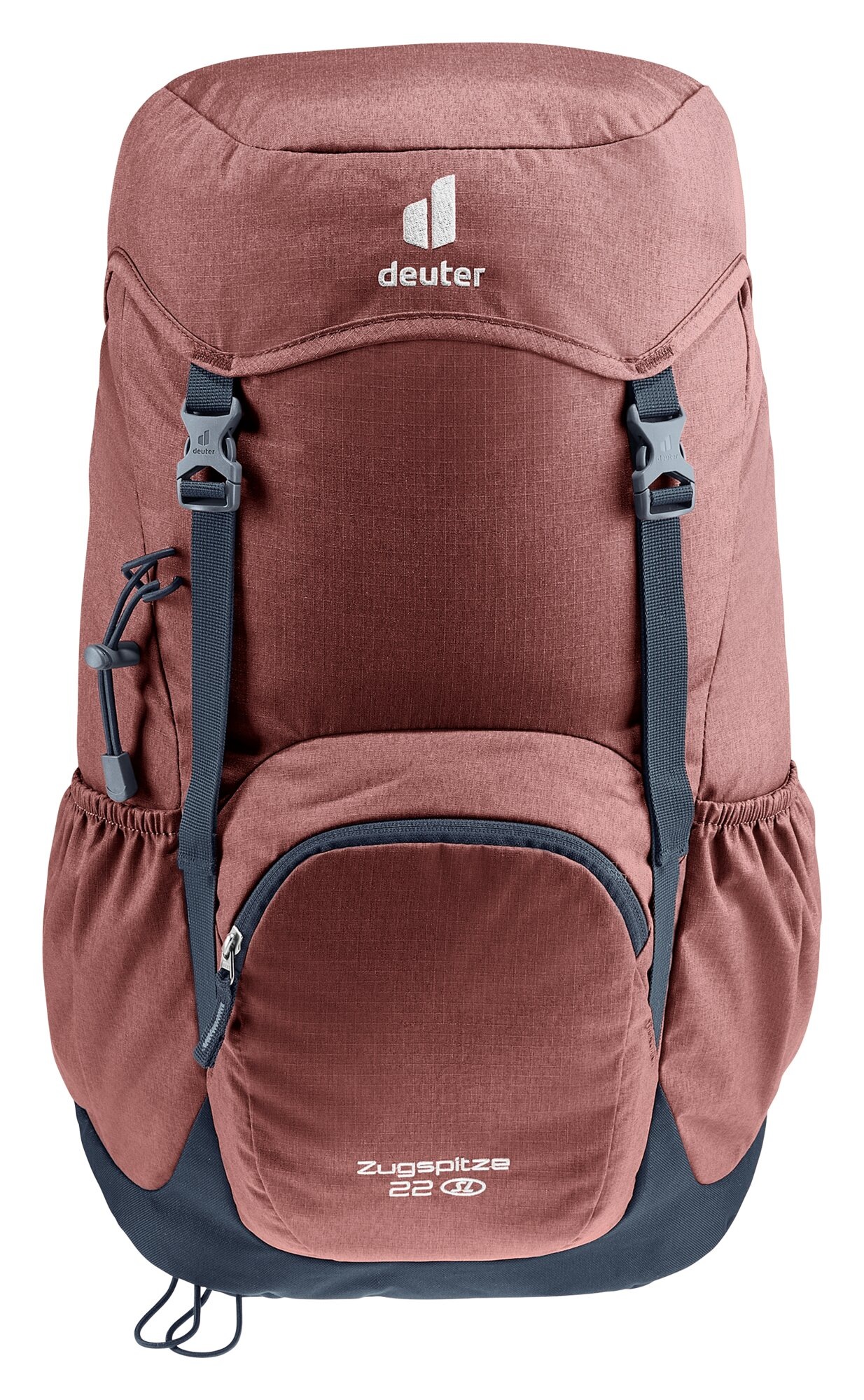 Wanderrucksack DEUTER "ZUGSPITZE 22 L", rot (caspia, ink), Rucksäcke, B/H/T: 34cm x 52cm x 22cm, Web, Polyester, unifarben, für ausgedehnte Touren, mit 22 Liter Volumen, mit Regenhülle, B:34cm H:52cm T:22cm 2