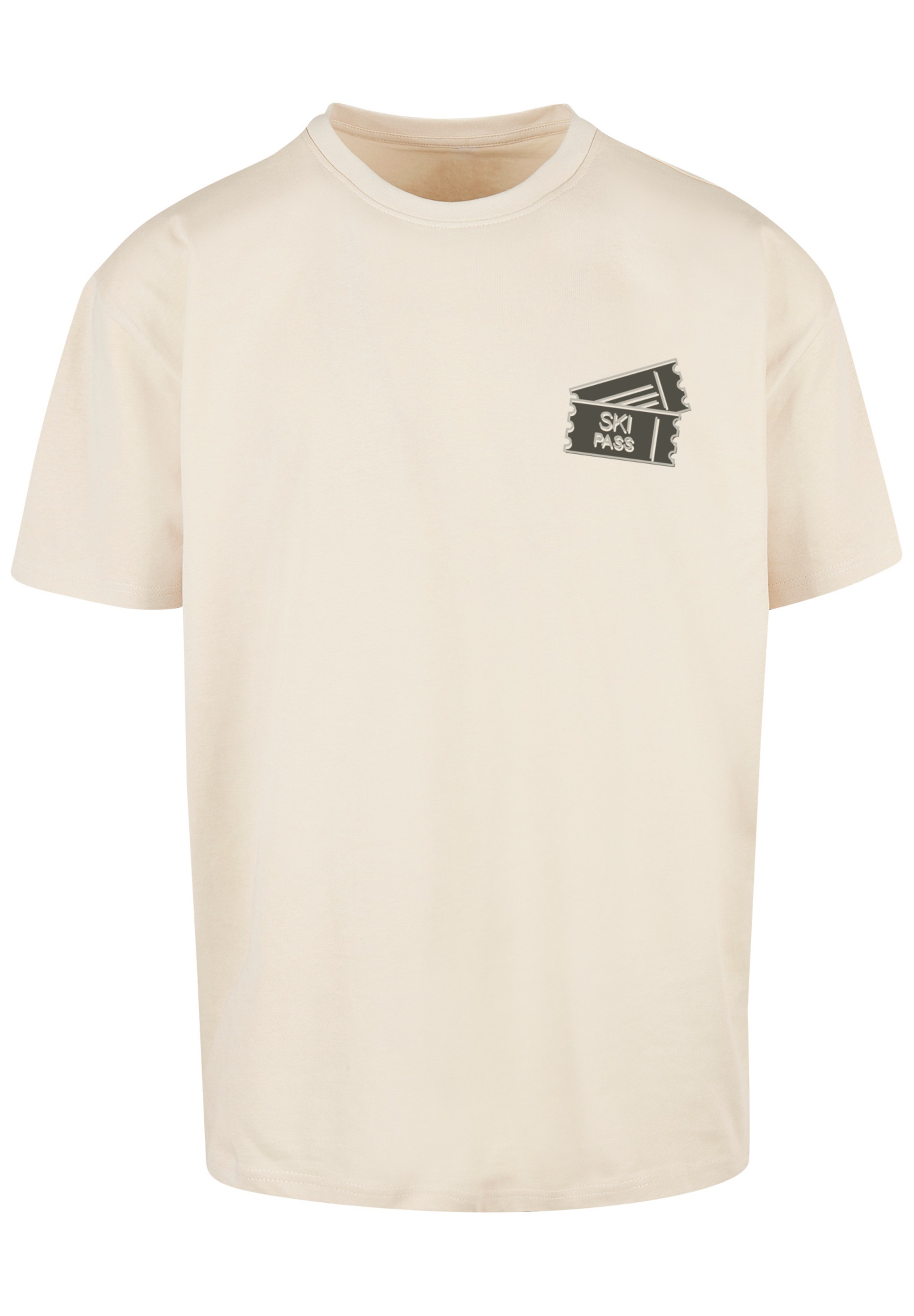 F4NT4STIC T-Shirt »Ski Pass Urlaub Berge Winter Schnee«, Print