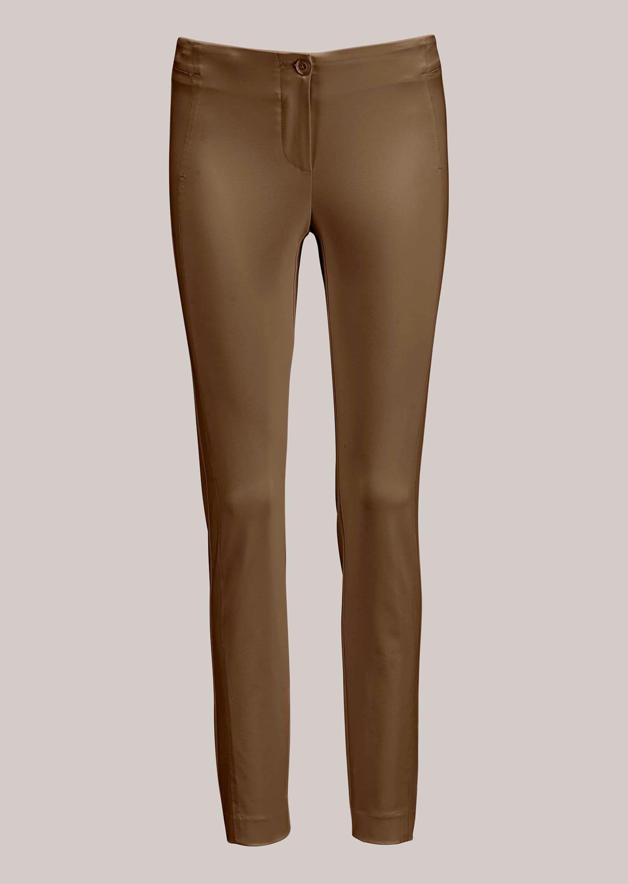 MADELEINE Stoffhose "Hose Schlanke Stretch-Hose mit Vichy-Karo" hoher Tragekomfort durch Stretchanteil