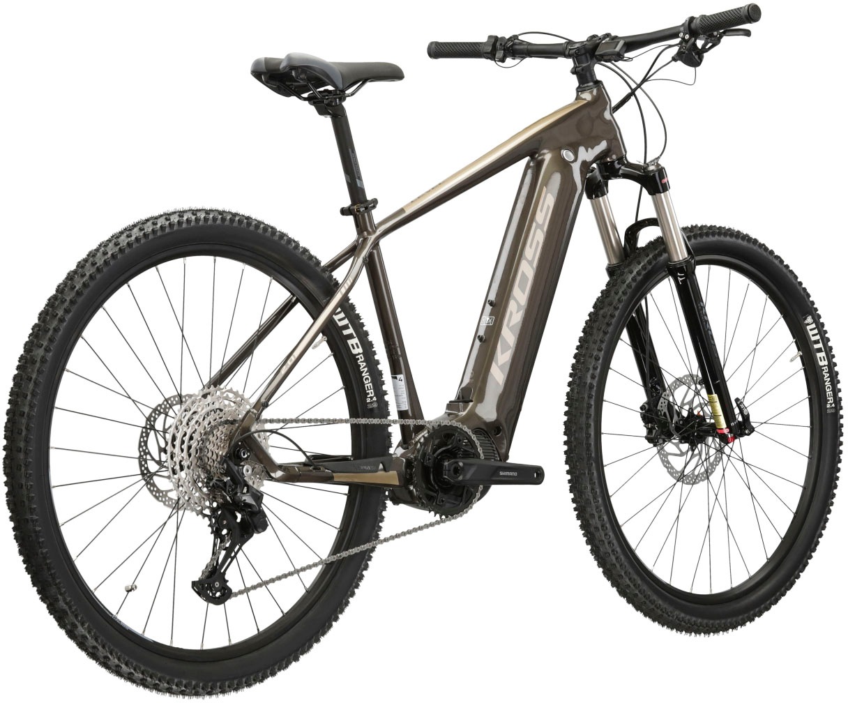 Kross E-Bike »KROSS E-MTB Level Boost 2.0 29" braun«, 11 Gang, Shimano, DEORE M5100, Mittelmotor 250 W