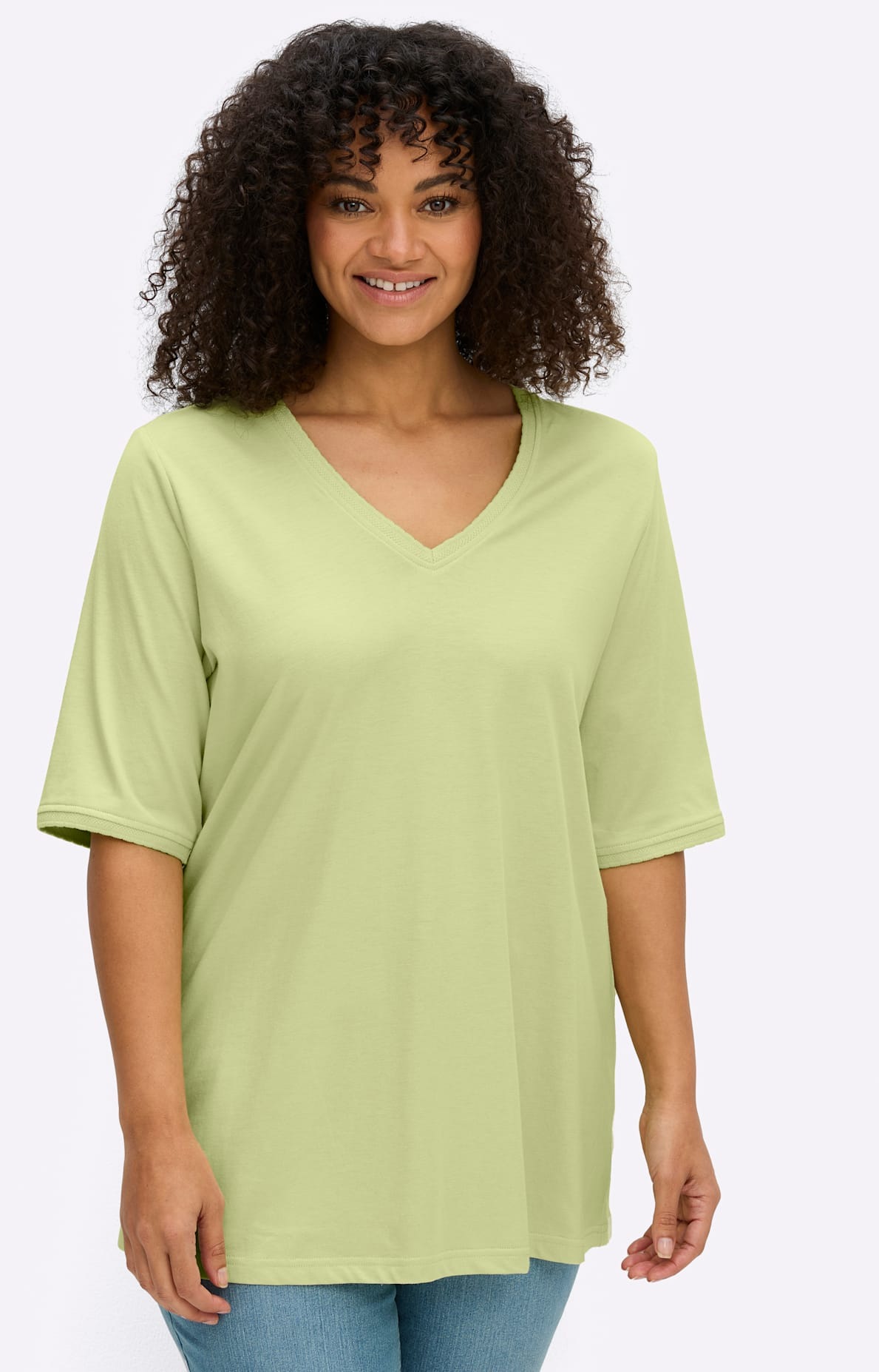 Sheego V-Shirt "Shirt" 1
