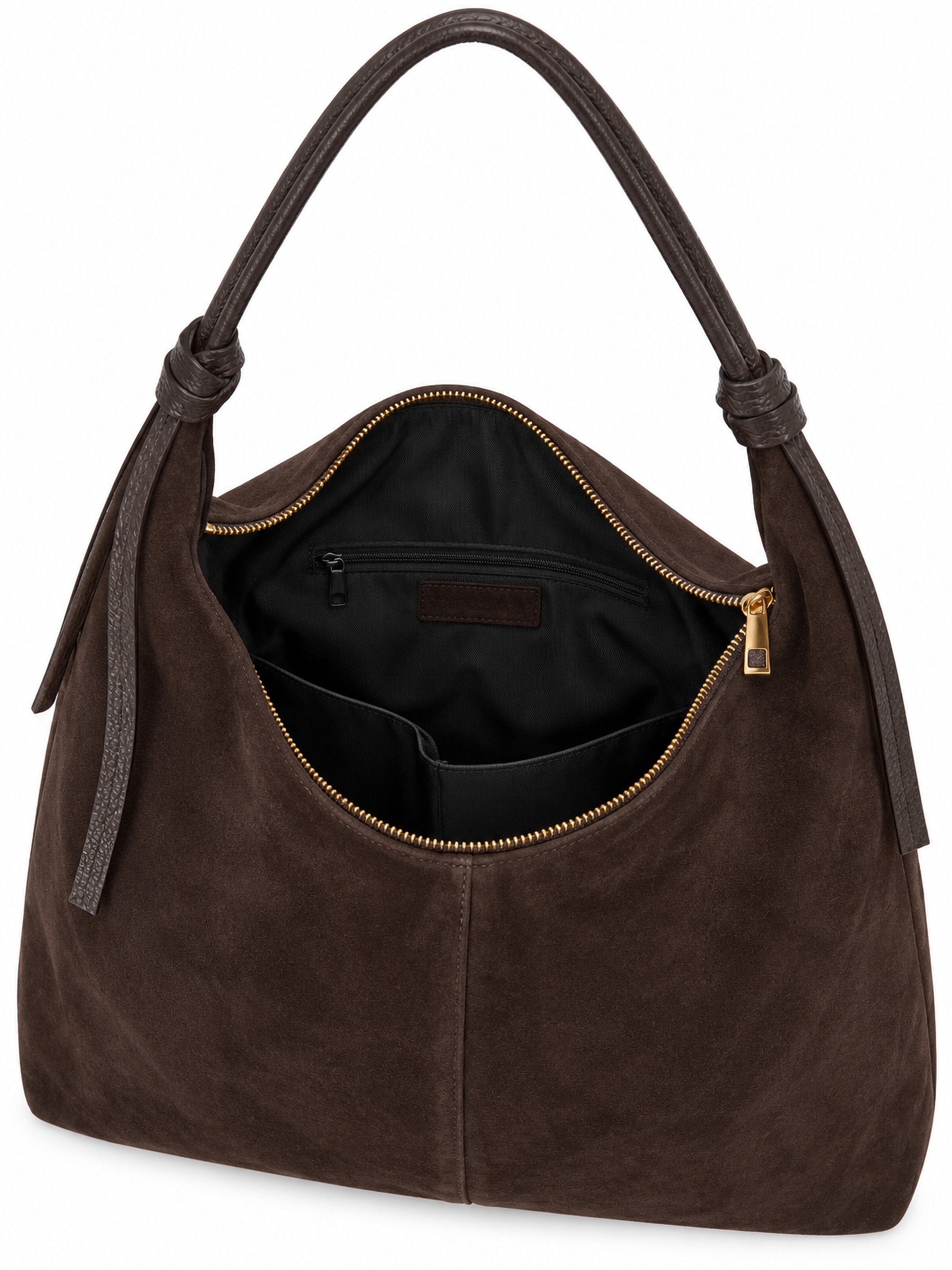COLLEZIONE ALESSANDRO Schultertasche »XL Wildleder« Weiches Wildleder, großzügige Hobo-Form
