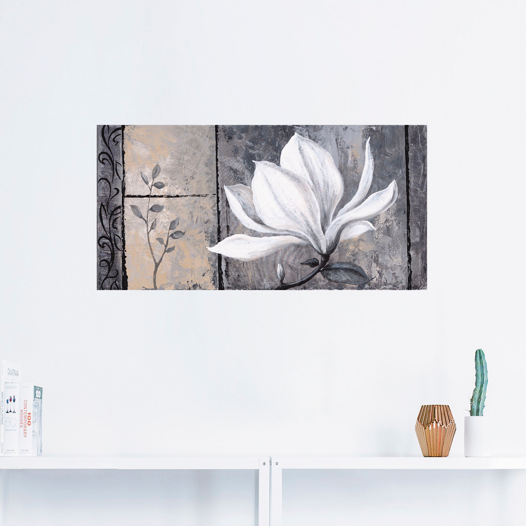 Artland Wandbild »Klassische Magnolie«, Blumen, (1 St.), als Alubild, Outdoorbild, Leinwandbild, Poster, Wandaufkleber