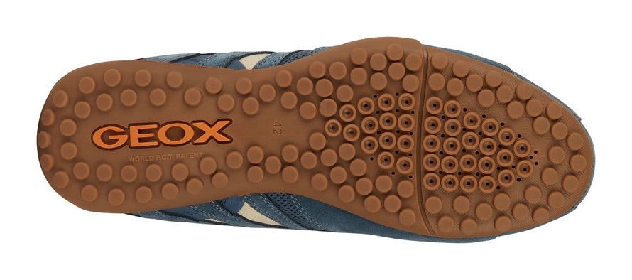 Geox Slip-On Sneaker »UOMO SNAKE B«, Slipper, Freizeitschuh, Schlupfschuh mit stylischem Muster