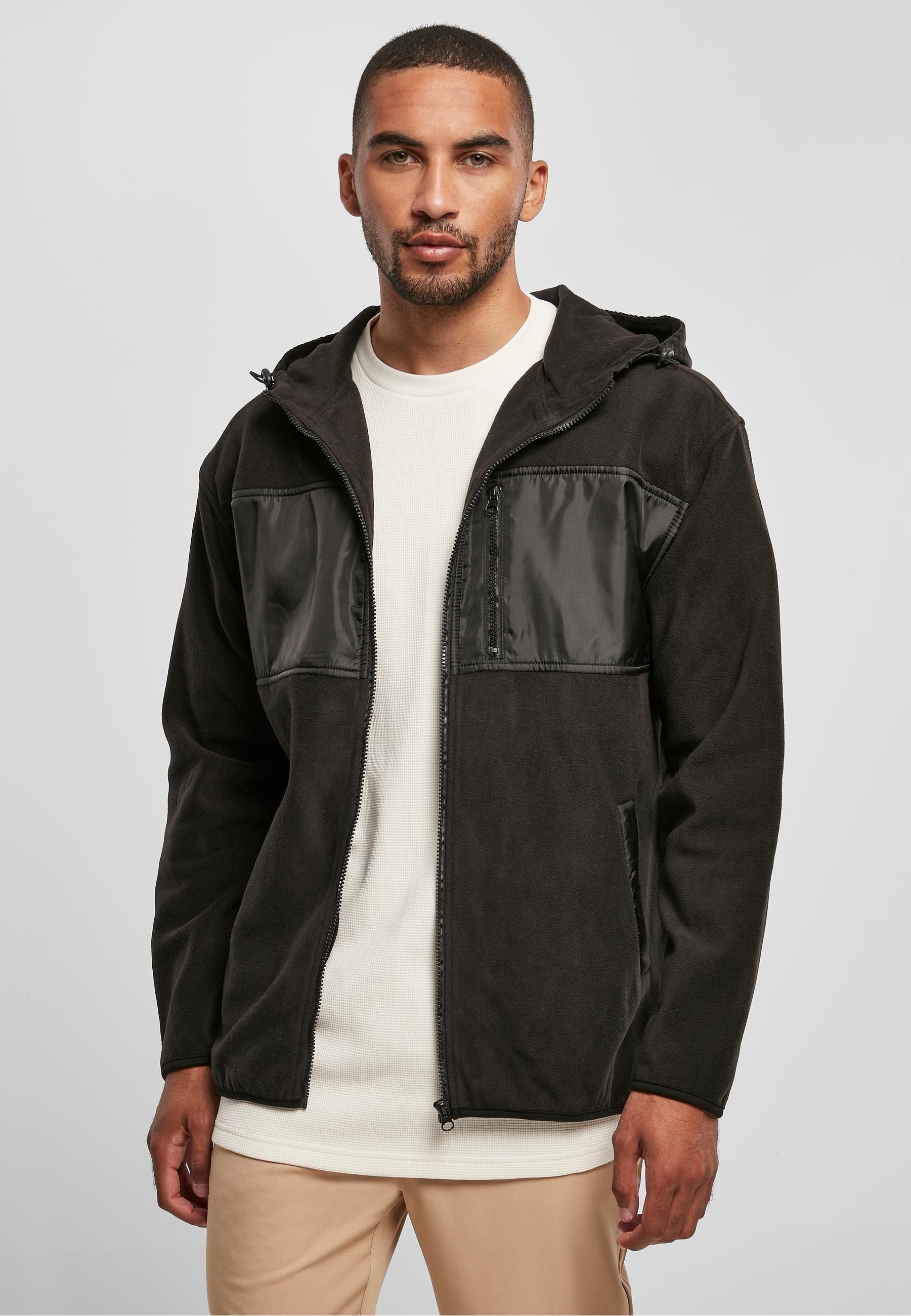 URBAN CLASSICS Winterjacke »Urban Classics Herren Hooded Micro Fleece Jacket«, (1 St.), mit Kapuze