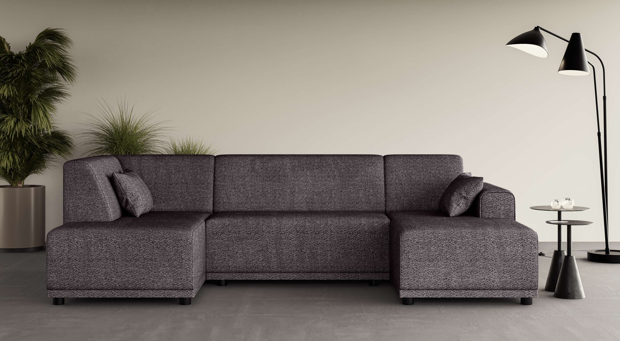 Home affaire Wohnlandschaft "TAMMO" U-Form günstig online kaufen