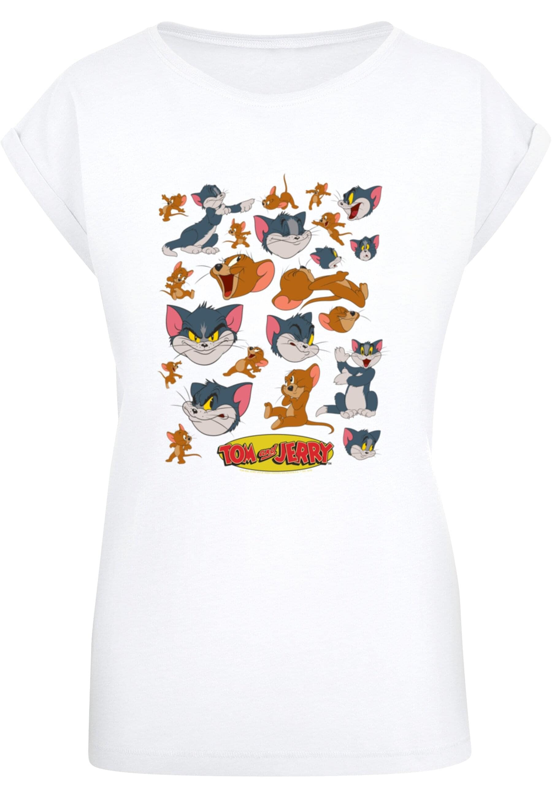 T-Shirt »ABSOLUTE CULT Damen Ladies Tom and Jerry - Many Faces T-Shirt«