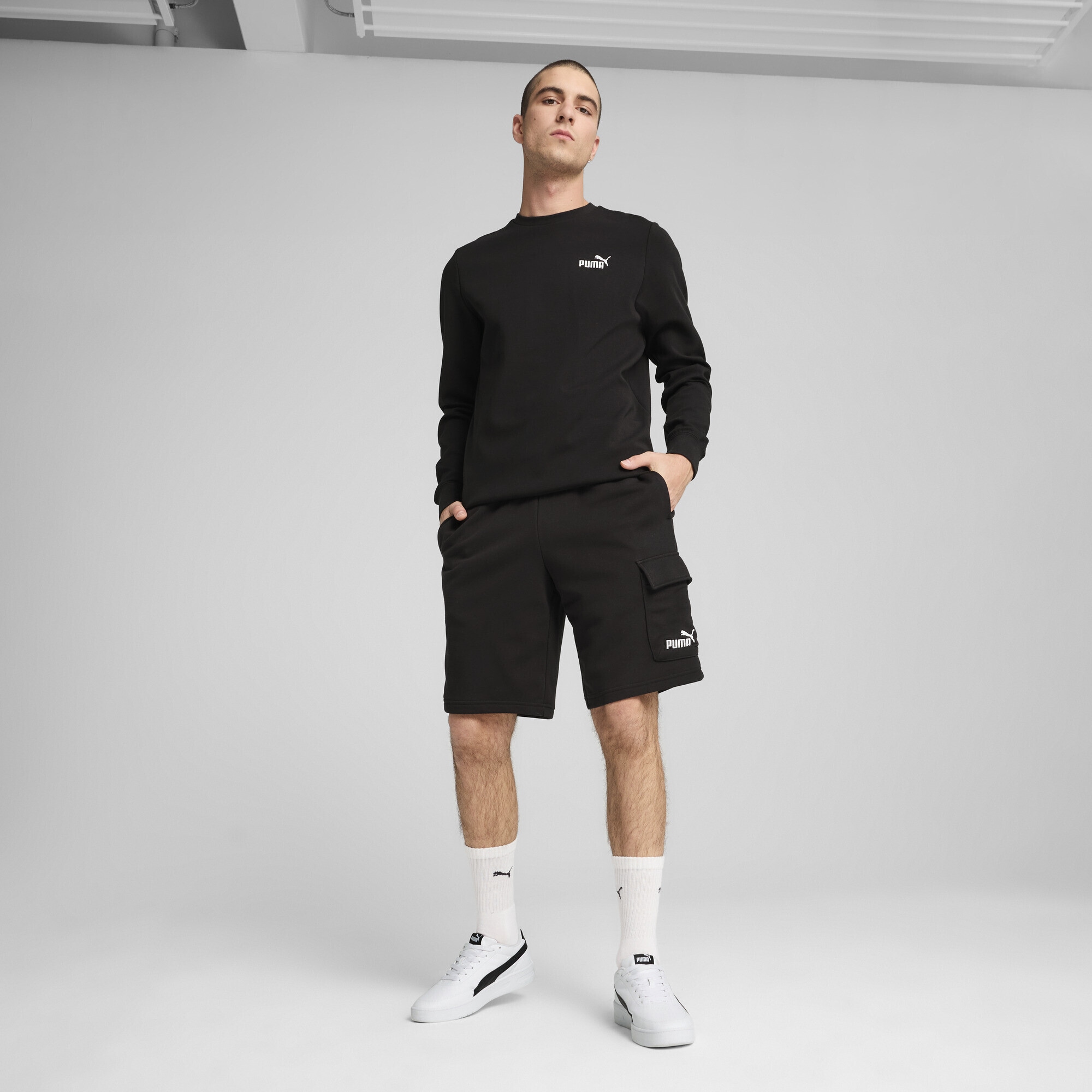 PUMA Sporthose »Essentials No. 1 Logo 10" Cargoshorts Herren«