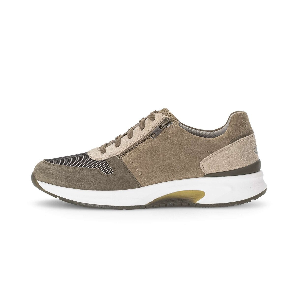 Gabor Sneaker "rollingsoft Sneaker low Materialmix Leder/Textil" günstig online kaufen