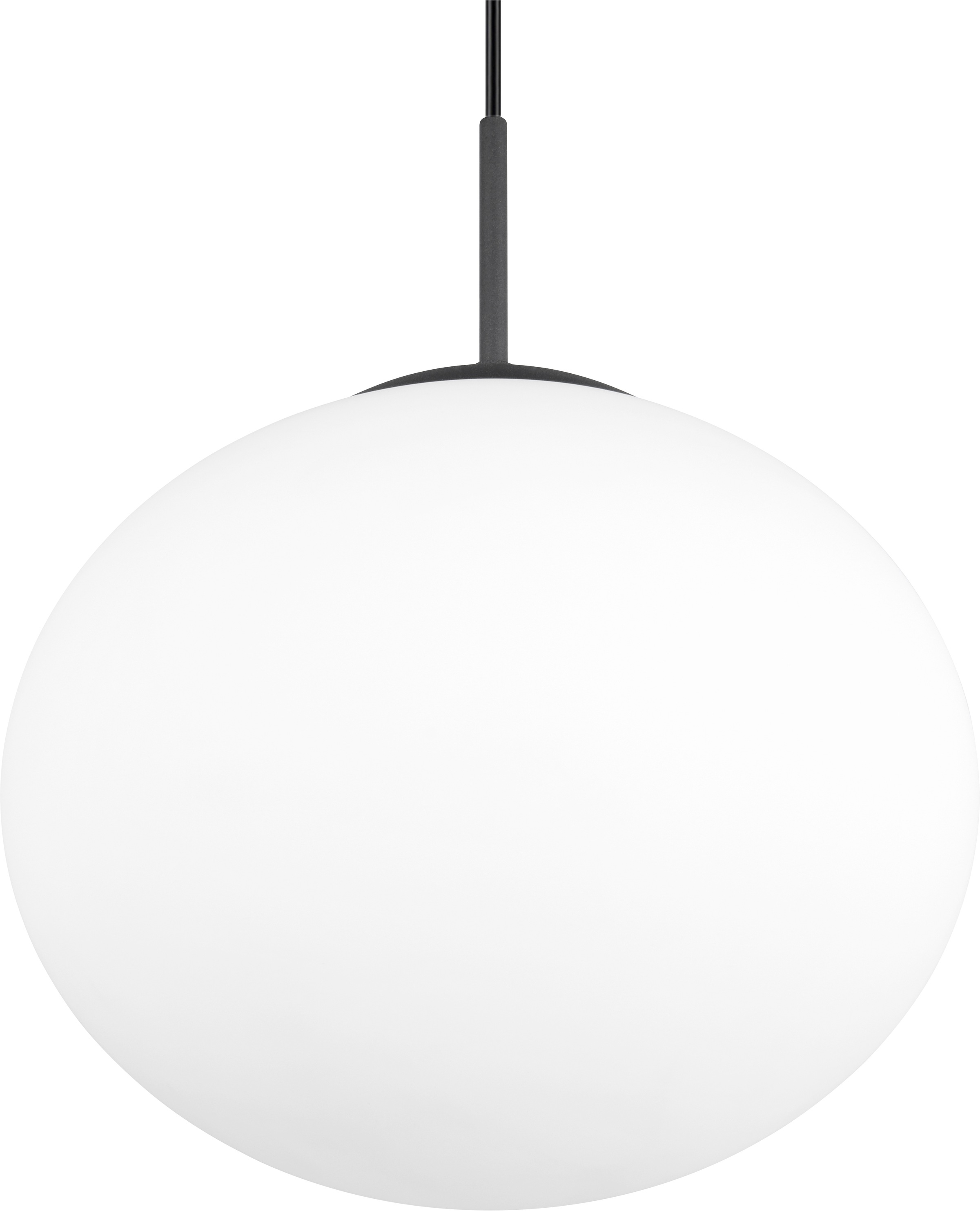 TRIO Leuchten Pendelleuchte »FOMENTO, Hängelampe mit Glasschirm, exkl 1x E27 max 15W« E27 1 Stk. warmweiß - kaltweiß Glas Hängeleuchte Höhe 150 cm, Hängelampe Küche Esszimmer Wohnzimmer