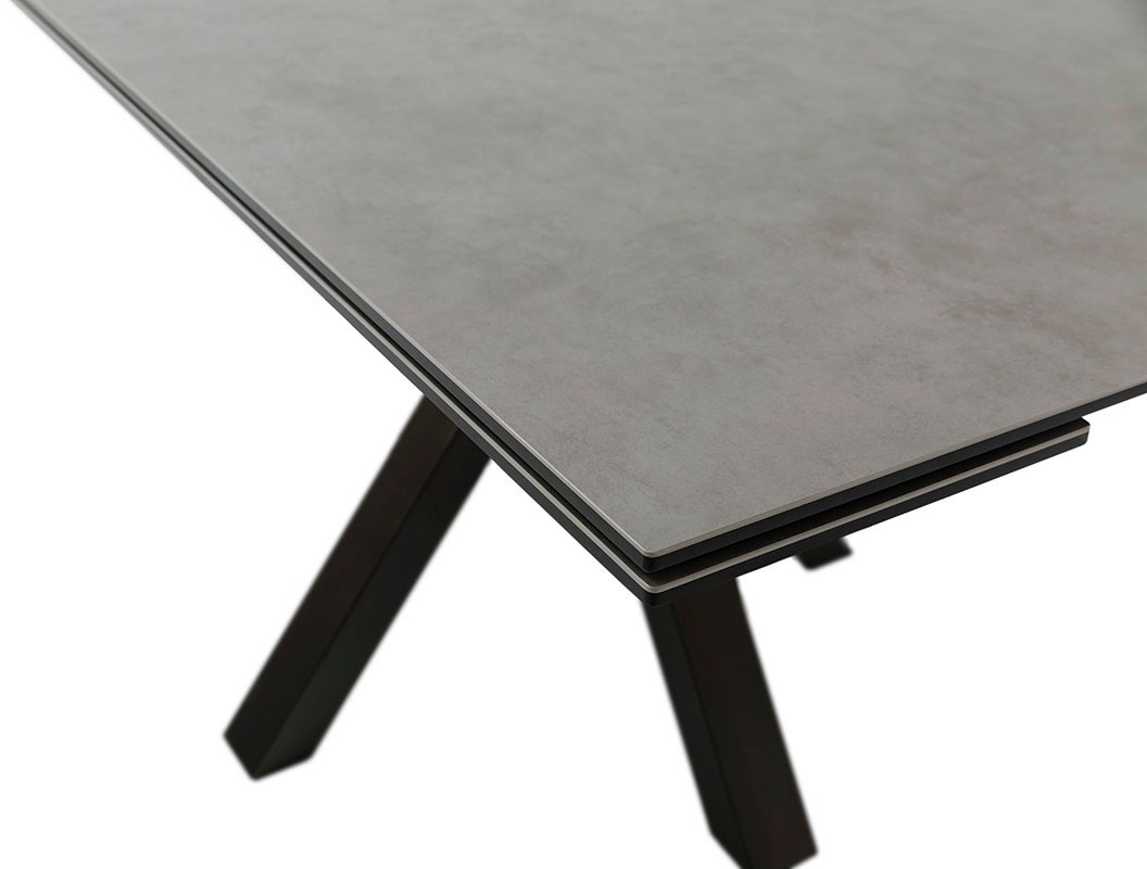 MCA furniture Esstisch »PALLINI Auszugstisch 90-150 cm«, (Einzelstück), Keramik,Metall,Längsseitenauszug,ausziehbar,Tischplatte 13 mm