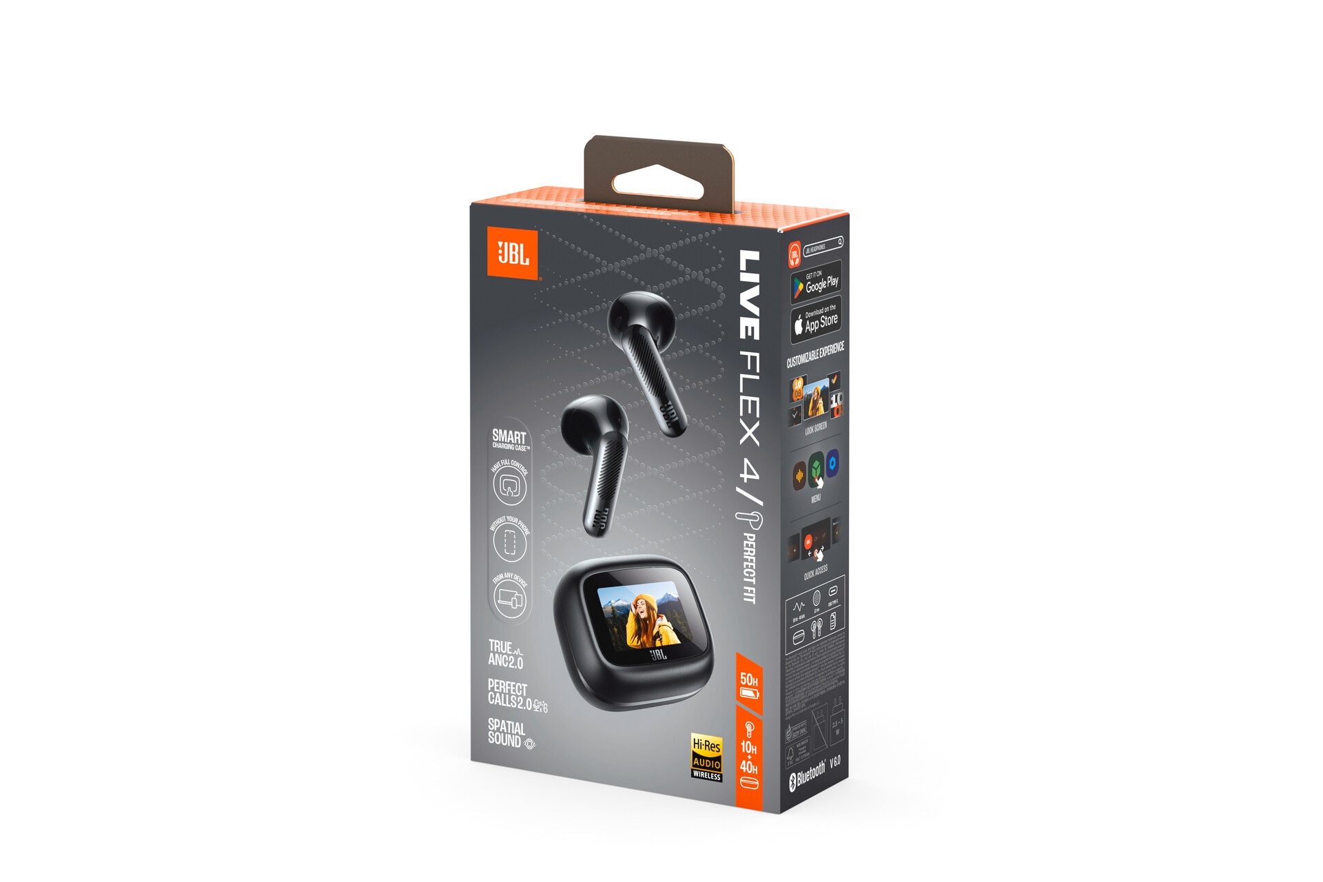 JBL wireless In-Ear-Kopfhörer »LIVE FLEX 4« A2DP Bluetooth Adaptive Noise-Cancelling | Freisprechfunktion | True Wireless Kabellose Ohrhörer mit Noise-Cancelling-Funktion