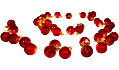 näve Lichterkette »LED-Outdoor-Weihnachtslichterkette, Weihnachtsdeko rot aussen«, 1... kaufen