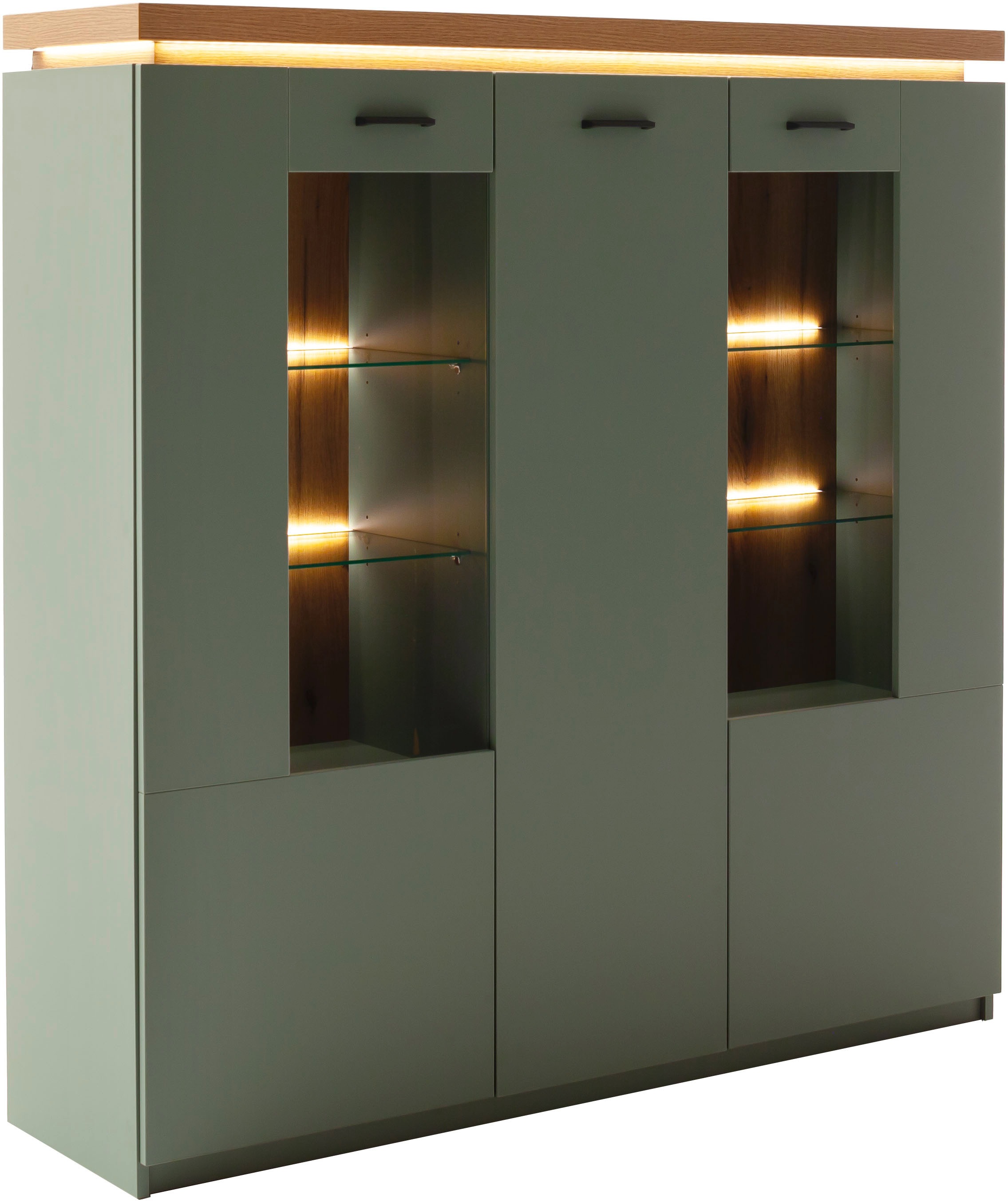 MCA furniture Highboard "MONIZ Highboard" 1 Stk. tlg. Hochkommode,Kommode,E günstig online kaufen