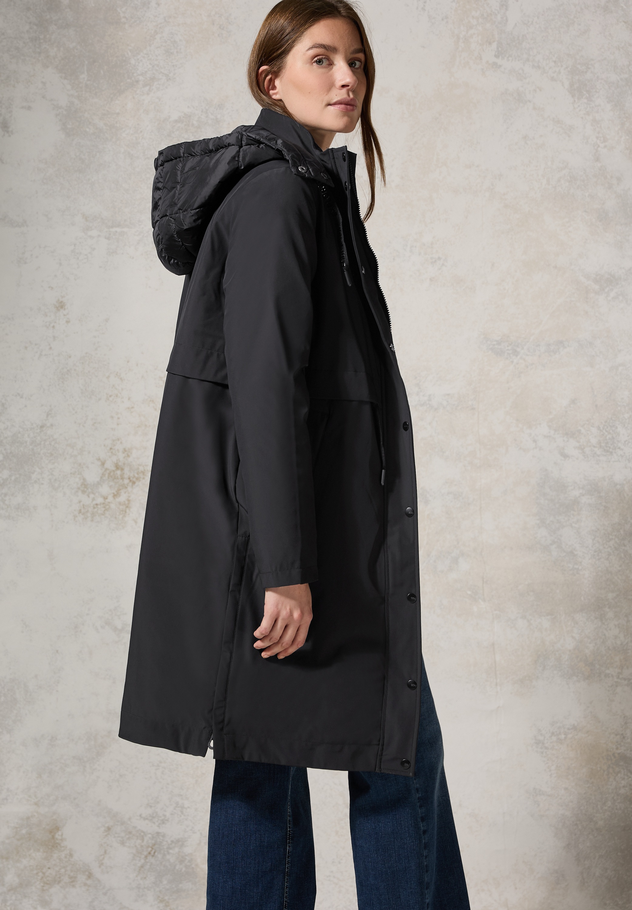 Cecil Trenchcoat, mit abnehmbarer Kapuze