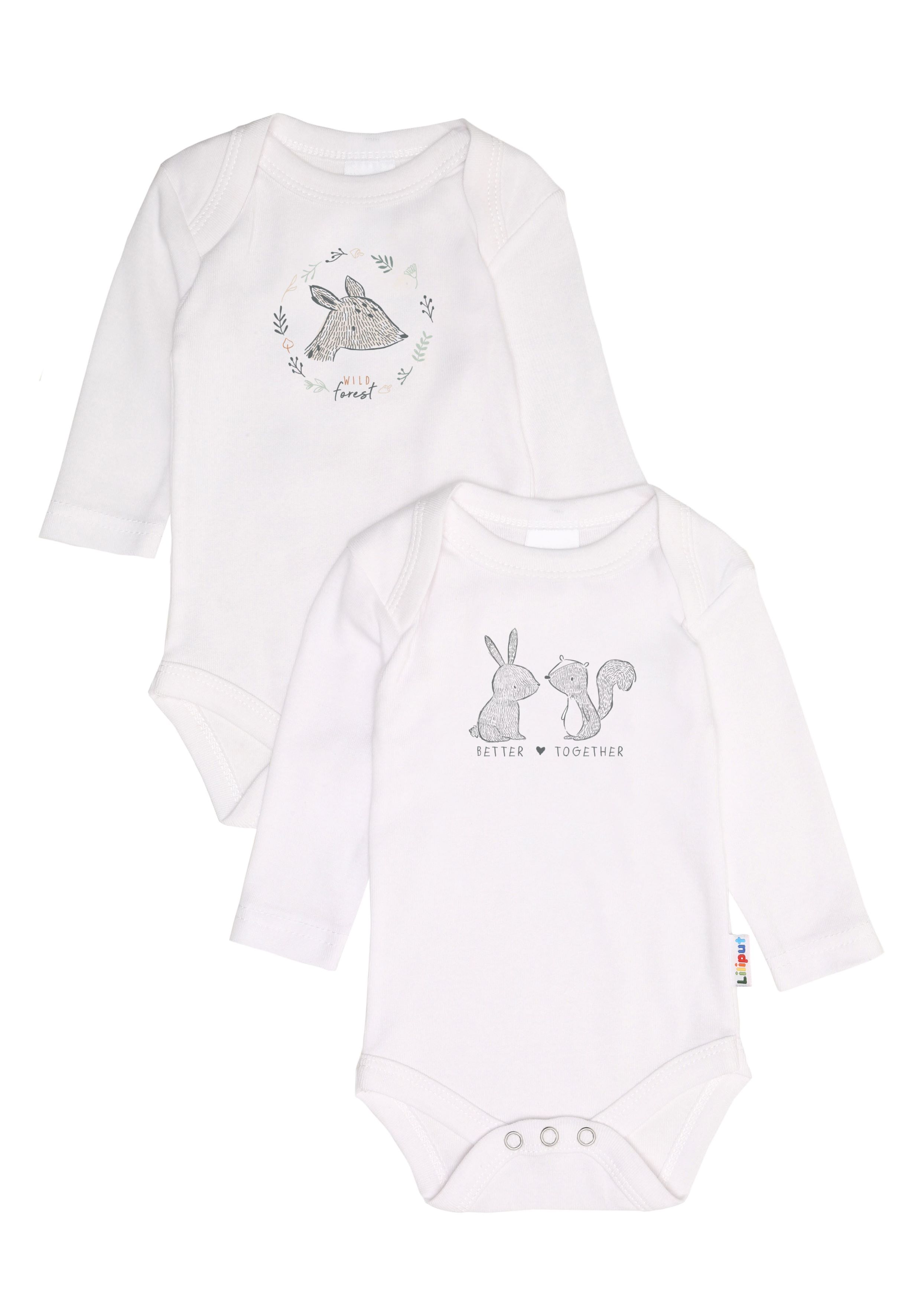 Liliput Wickelbody "Wild Forest / better together" 2 Stk. mit Druckknopfleiste im Schritt