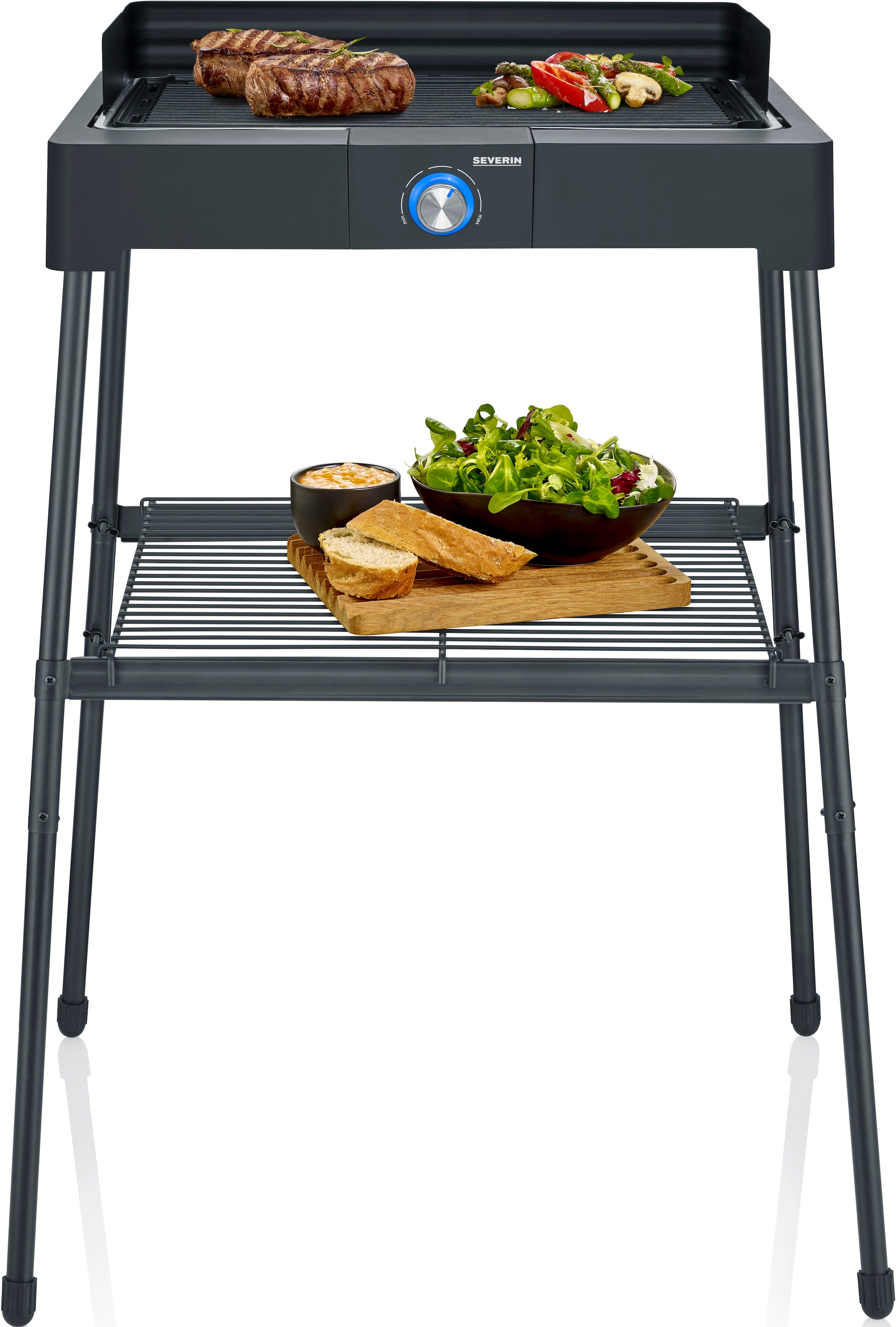 Severin Standgrill "PG 8568", 2200 W, Elektrogrill mit Grillplatte, als Sta günstig online kaufen