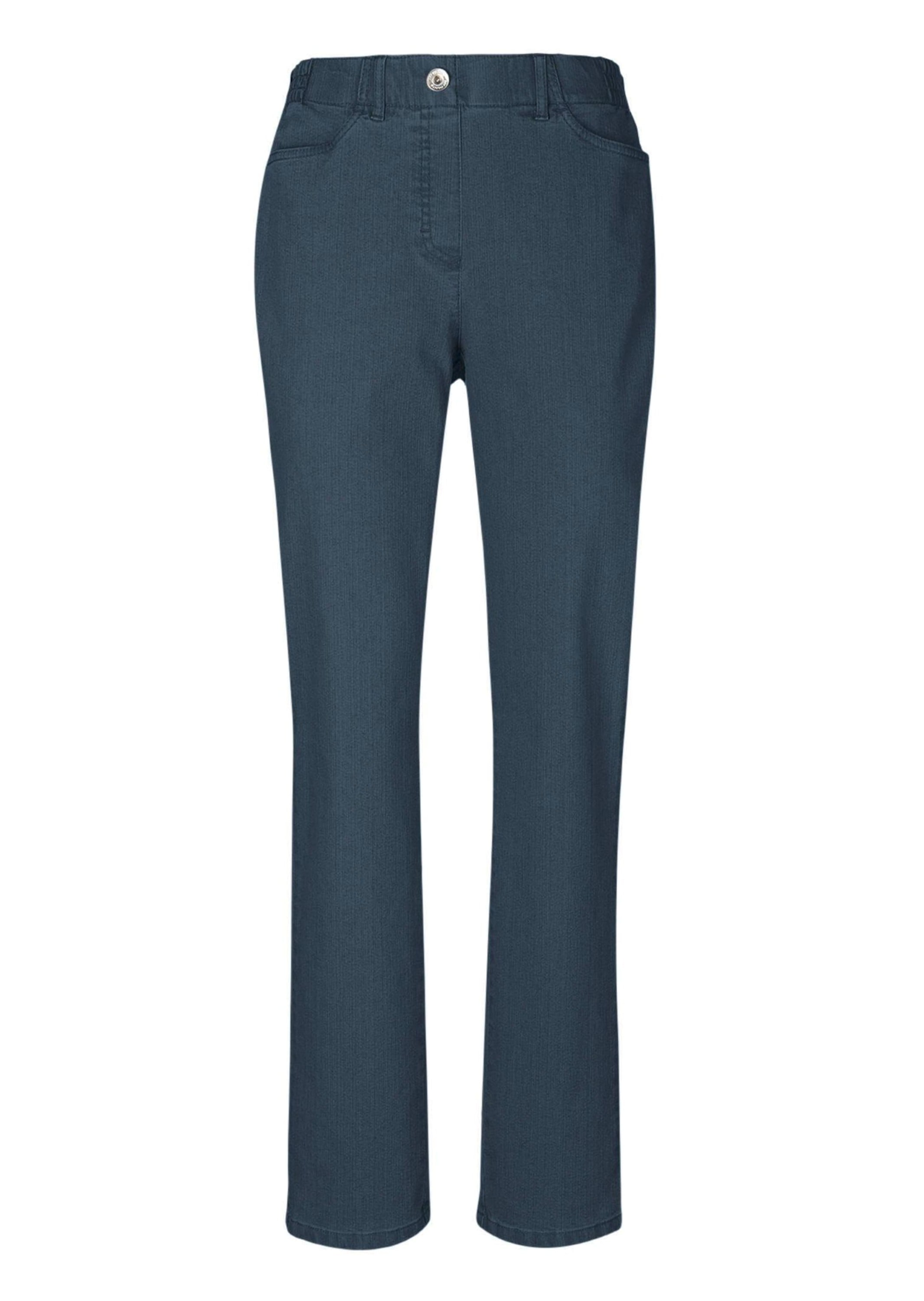 GOLDNER Regular-fit-Jeans "Klassische Jeansschlupfhose MARTHA" Dehnbar in jede Richtung