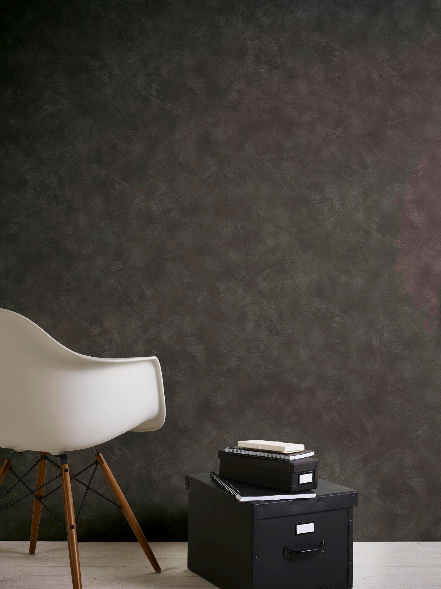 living walls Vliestapete »Materials« einfarbig | uni | unifarben leicht strukturiert Uni Tapete einfarbig Putzoptik Tapeten Wohnzimmer Schlafzimmer Design