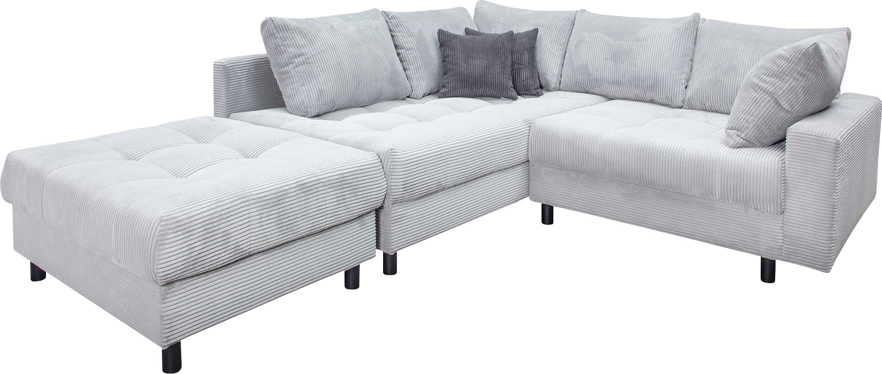 Thumbnail - Home affaire Ecksofa Toni L-Form, inklusive Hocker und Rückenkissen