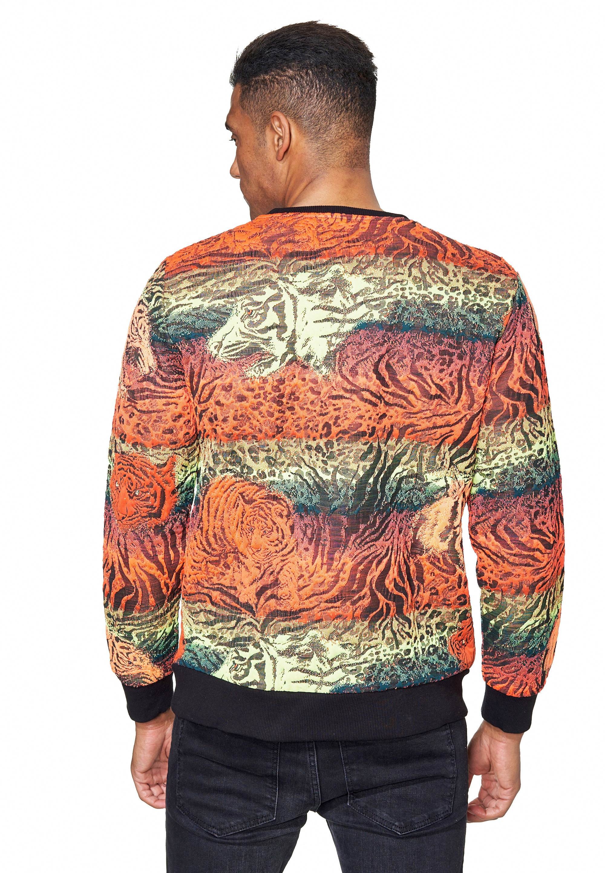 Rusty Neal Sweatshirt »Rusty Neal Sweater«, im trendigen Tiger-Design