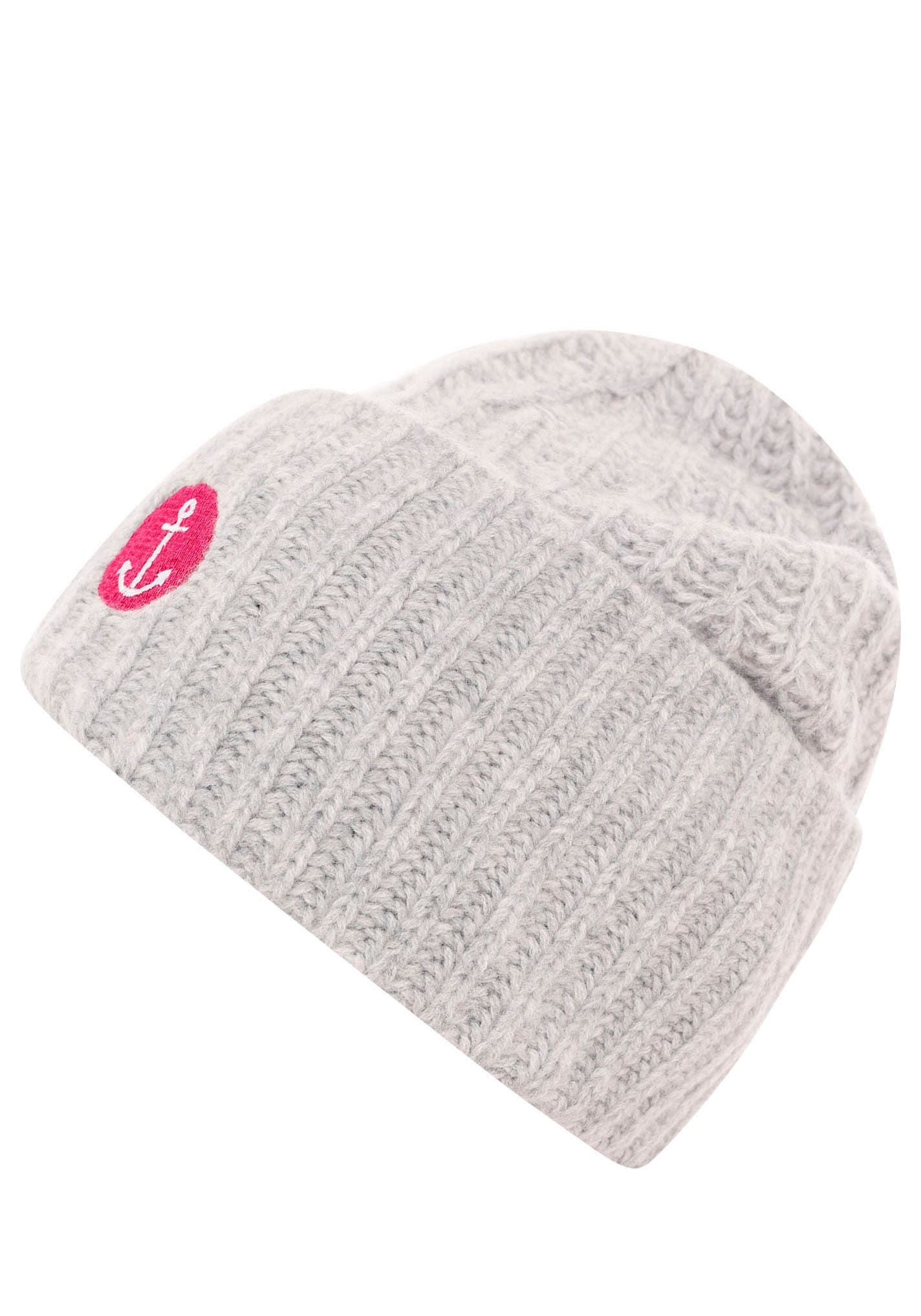 Zwillingsherz Beanie »Beanie mit Anker Stickerei«, (Packung), mit auffälligem Anker-Motiv