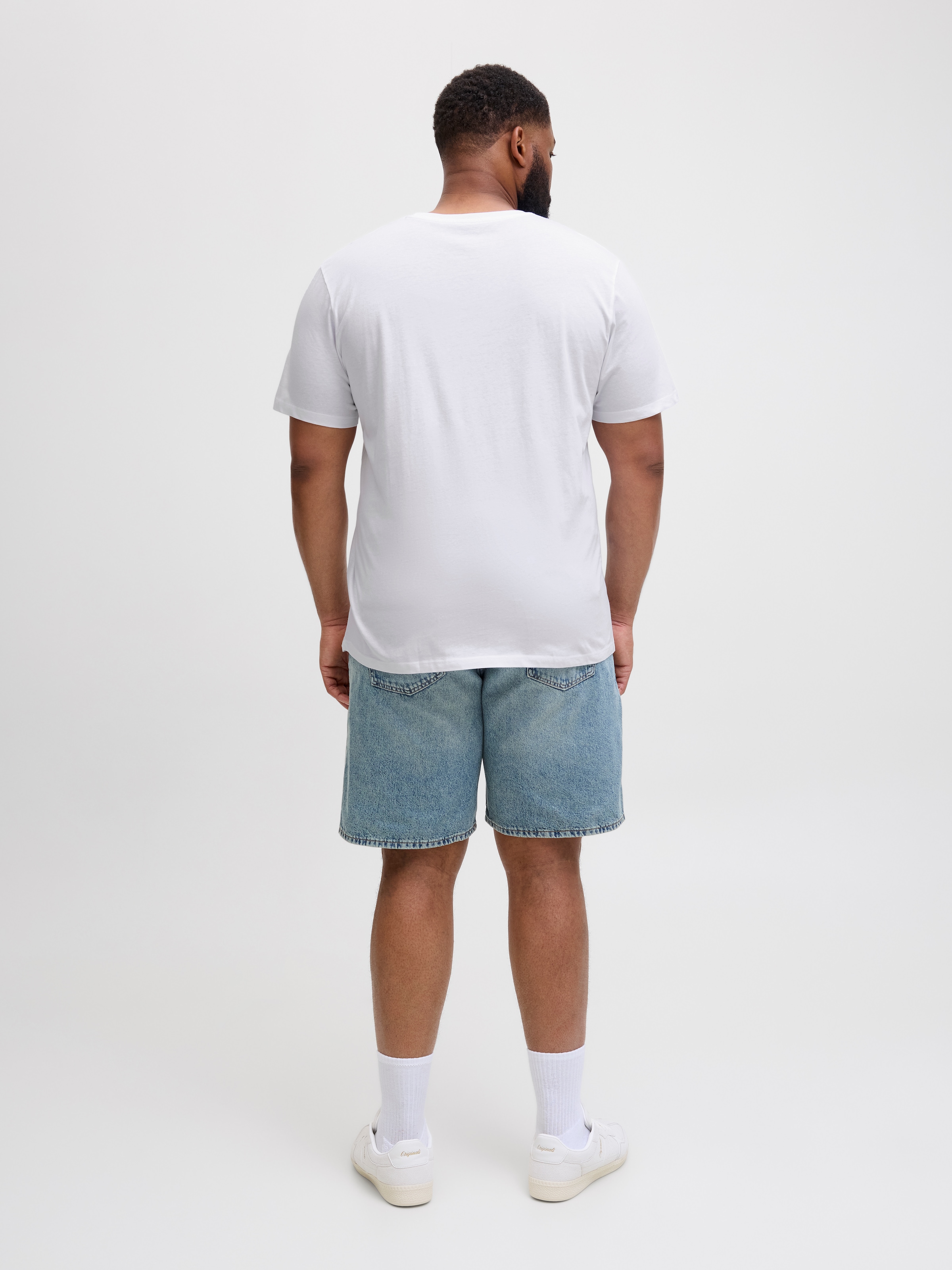 Jack & Jones PlusSize Rundhalsshirt »JJJAXON TEE SS CREW NECK PLS«