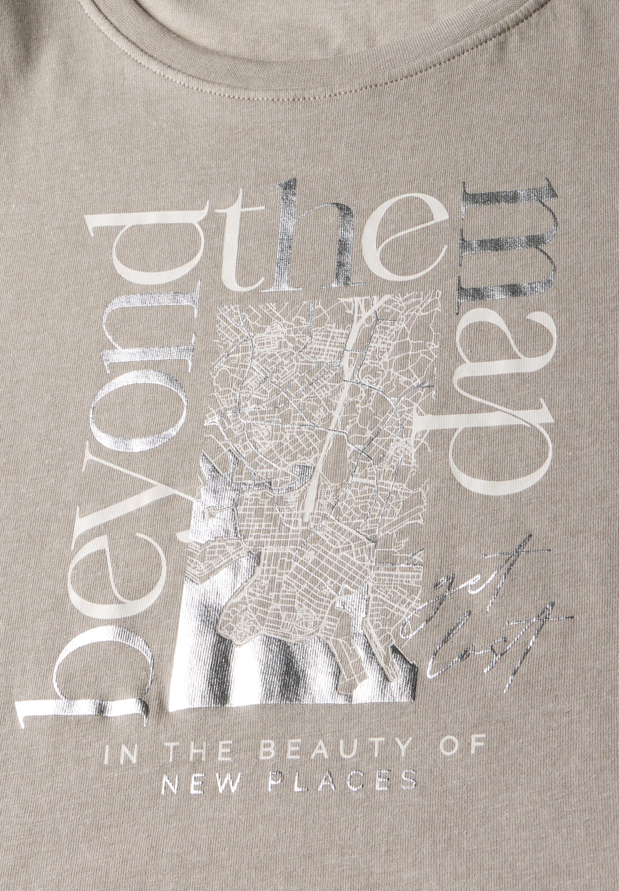 STREET ONE Print-Shirt, im soften Baumwoll-Mix