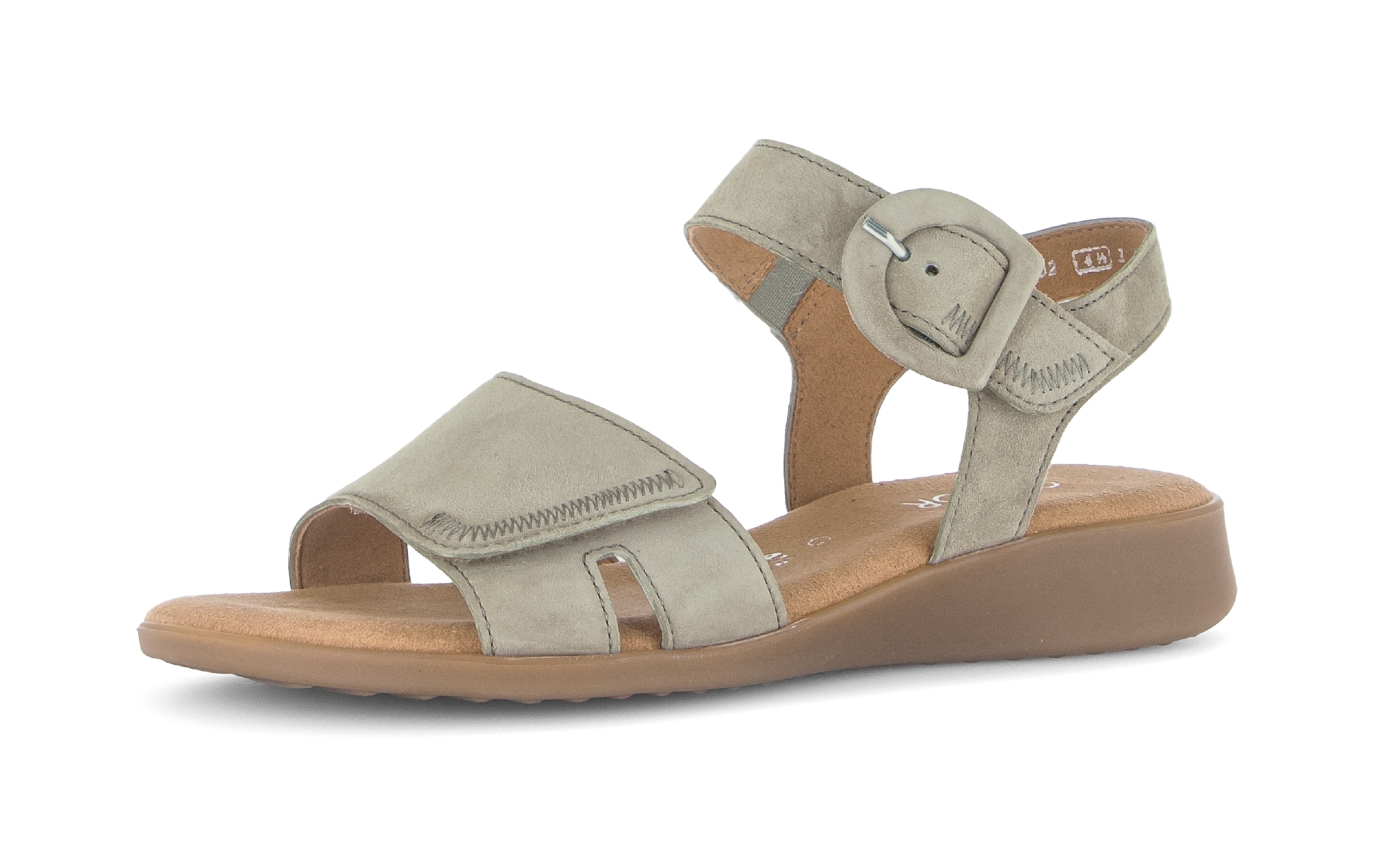 Riemchensandale GABOR "Riemchensandale", Damen, Gr. 42, grün, Schuhe Riemchensandale